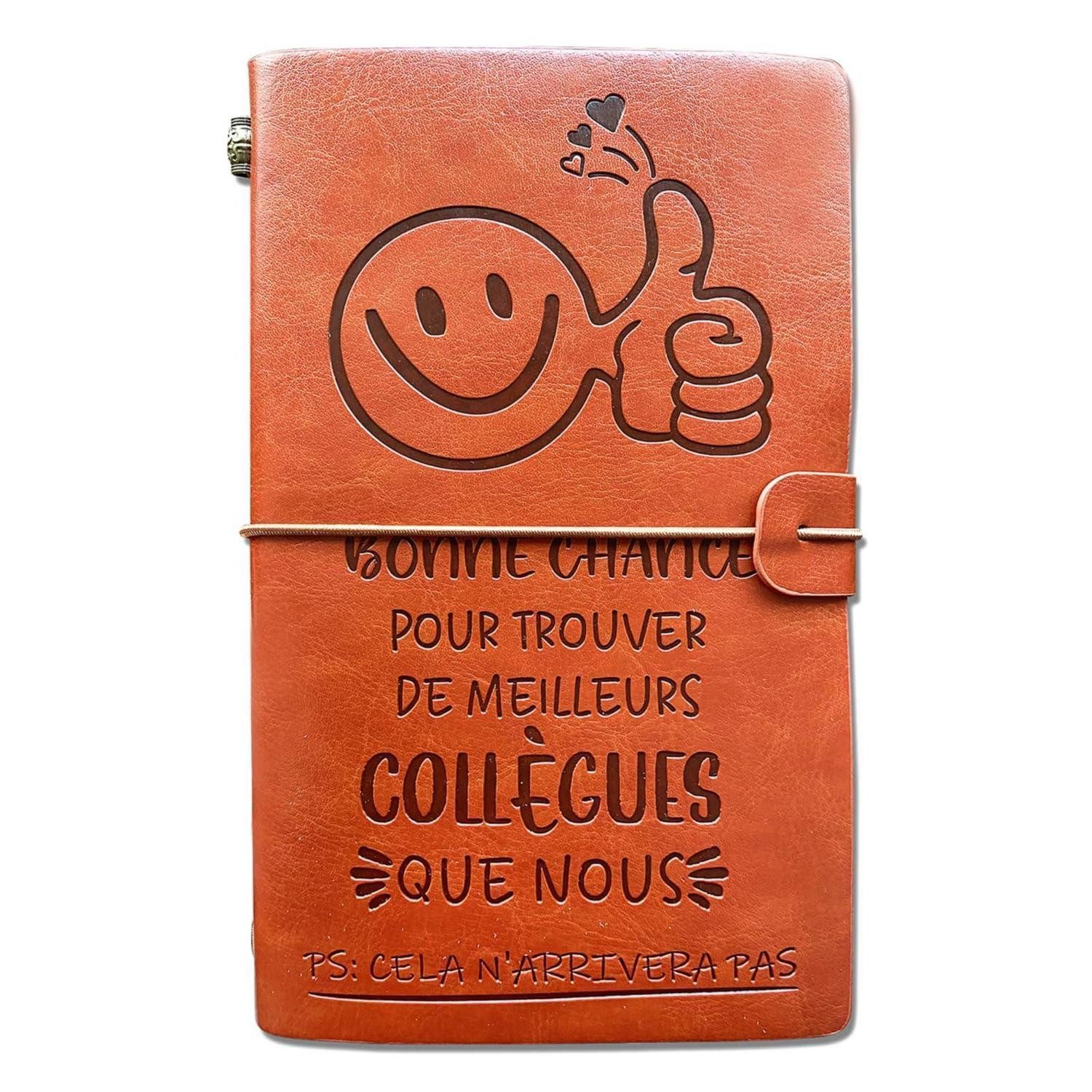 LuxusKollektion Tagebuch Tagebuch personalisiert Geschenk Kollege in Lederoptik