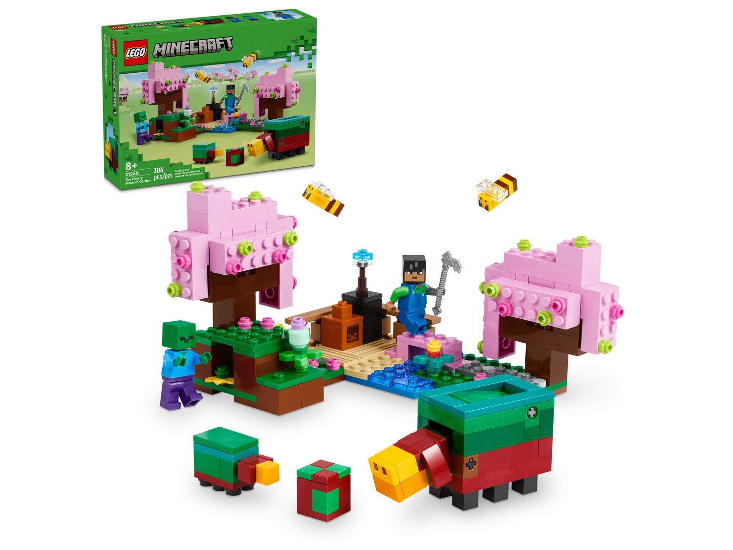 LEGO® Minecraft 21260 Der Kirschblütengarten Spielbausteine, (Set, 304 St., günstig online kaufen