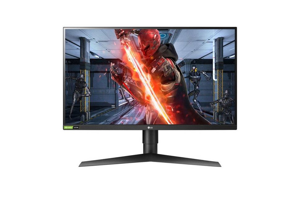 LG LG Monitor UltraGear 27GN750-B Curved-Gaming-Monitor (1.920 x 1.080  Pixel (16:9), 1 ms Reaktionszeit, 60 Hz, IPS Panel), NVIDIA® G-Sync®  kompatibel, Adaptive-Sync (FreeSync™), IPS mit sRGB 99%, HDR10