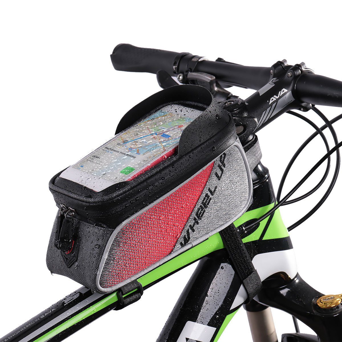 MidGard Fahrradtasche Fahrrad-Rahmentasche Handyhalterung E-Bike Smartphone Halterung MTB