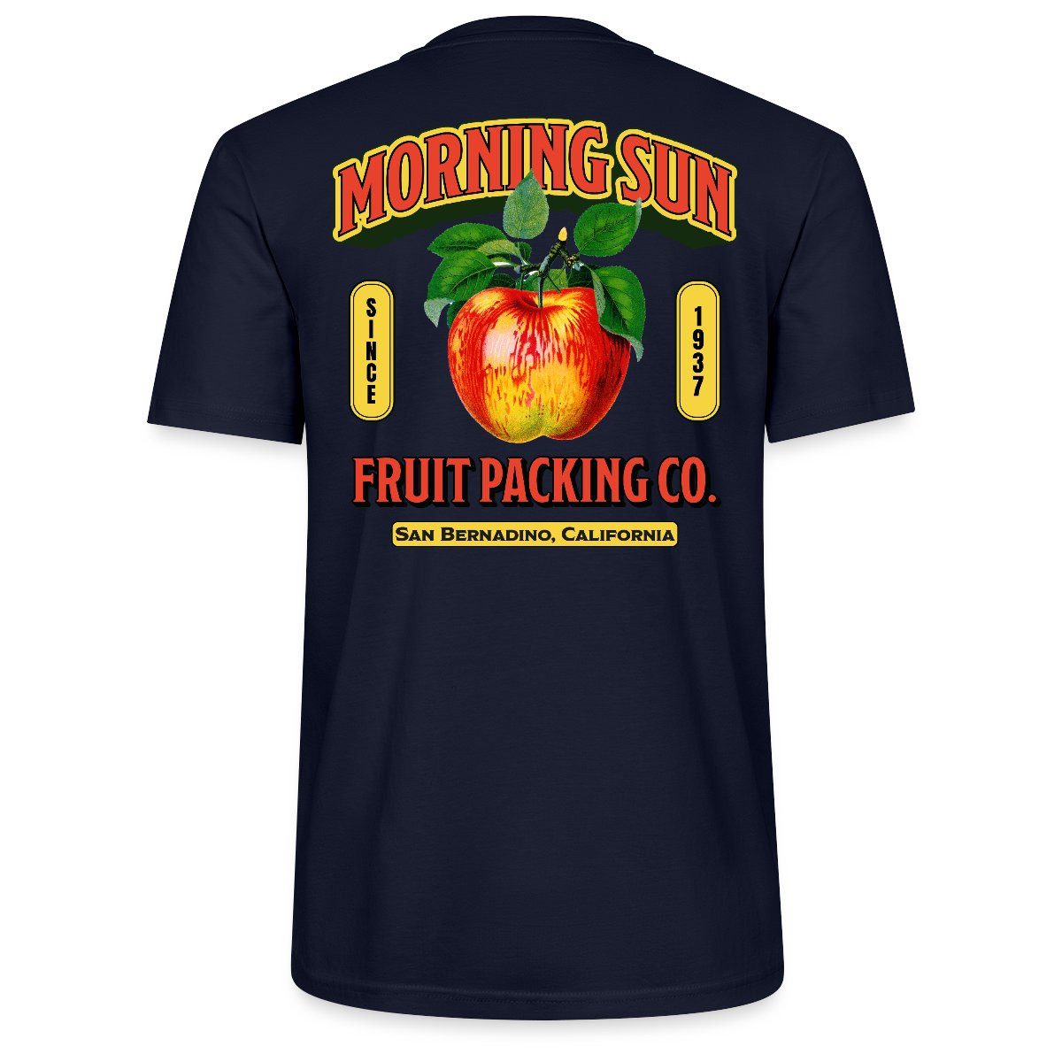T-Shirt Retro Apfel Print Unisex Bio T-Shirt