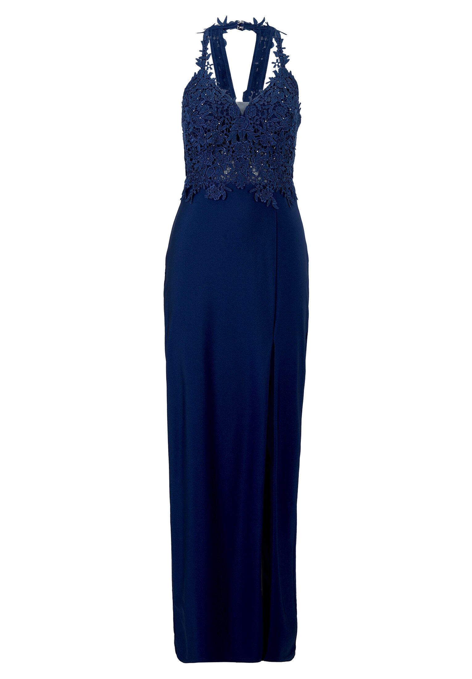 Vera Mont Abendkleid Damen mit Strass Rückenfrei