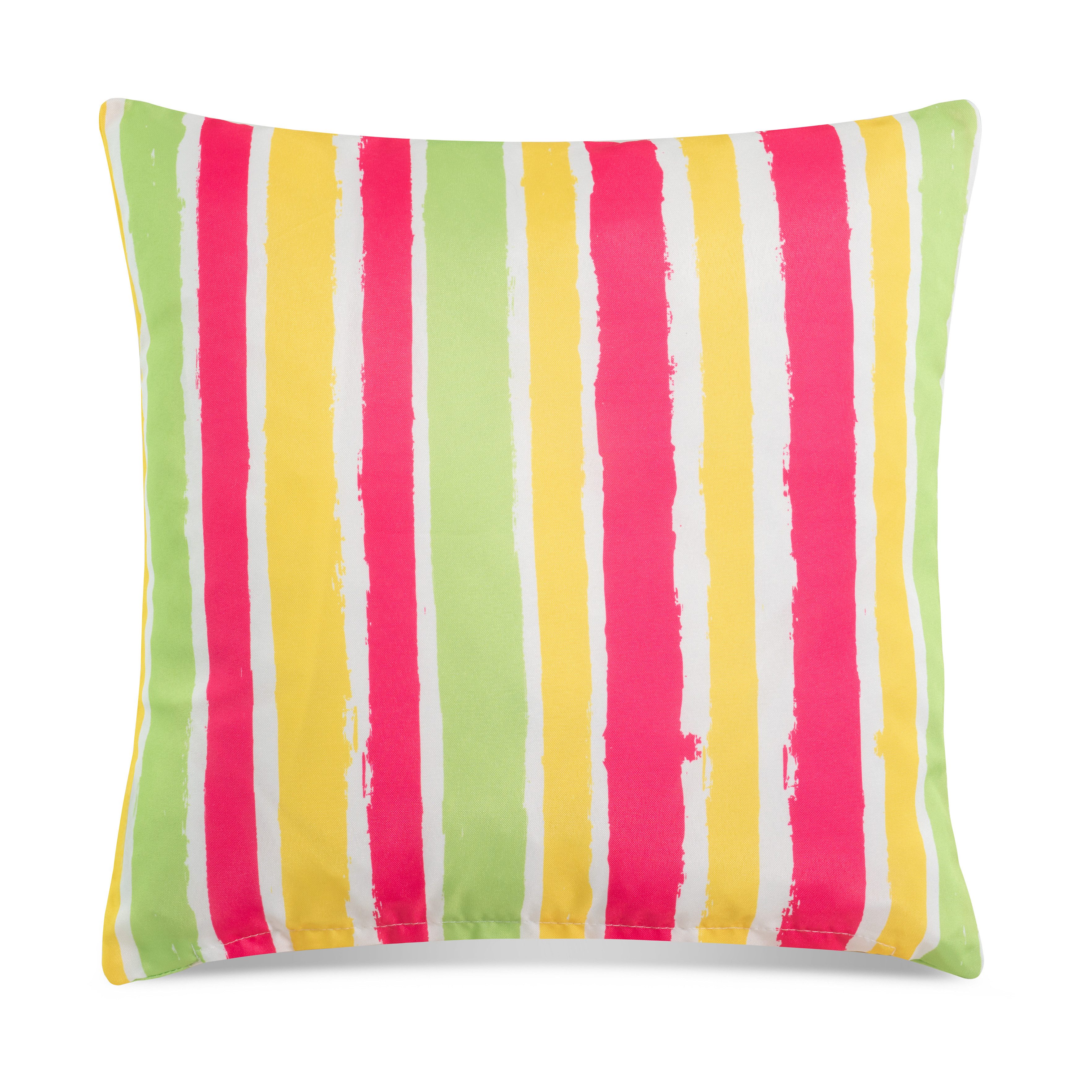 REALLaxx Dekokissen Saint Tropez, Outdoorkissen 45 x 45 cm, buntes Gartenkissen für drinnen und draußen