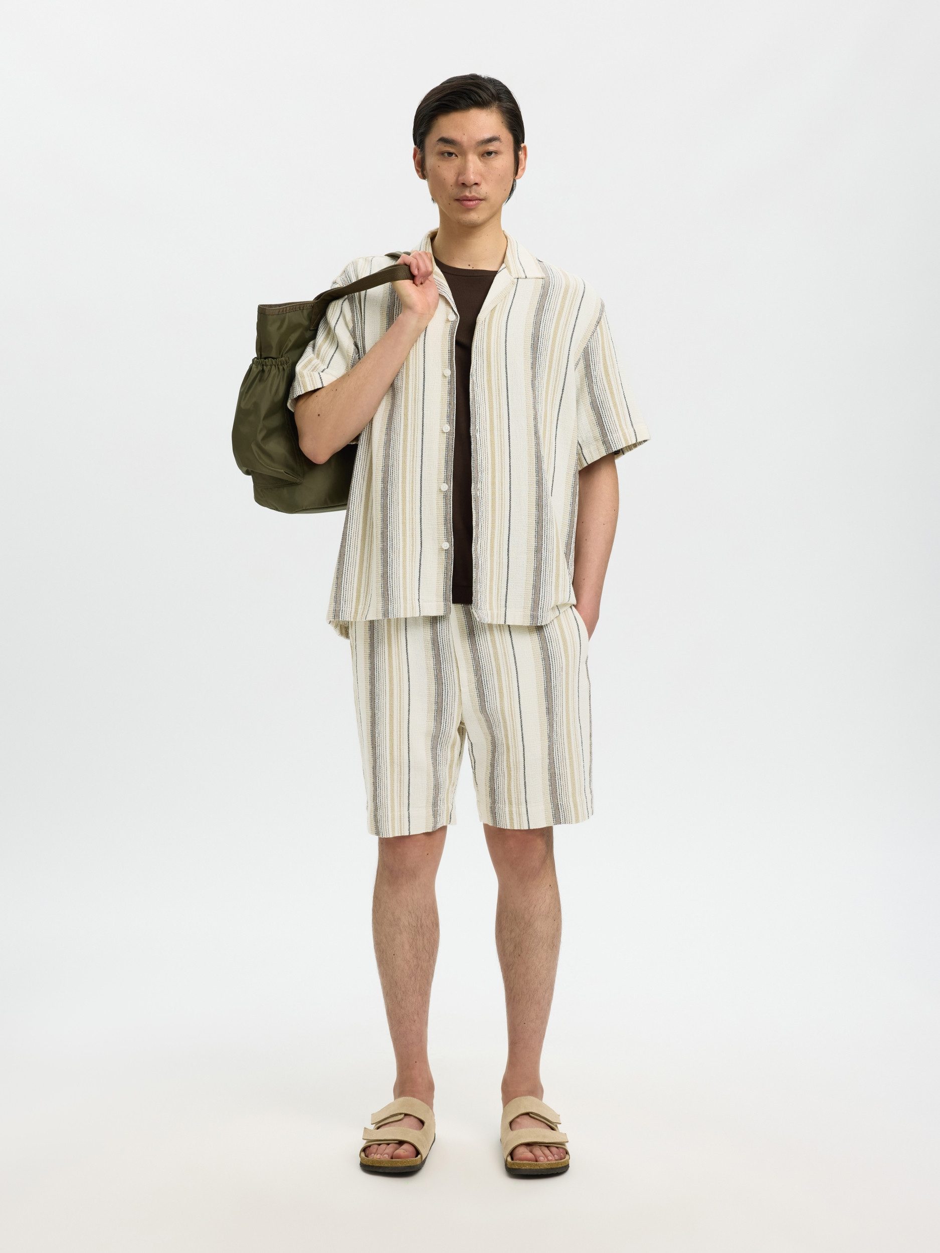 SELECTED HOMME T-Shirt SLHRLXCAL SS SHIRT RESORT