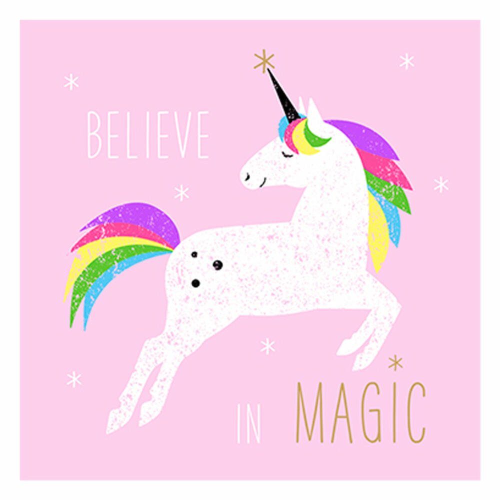 PPD Papierserviette Birthday Pink Unicorn 20 Stück 33 cm