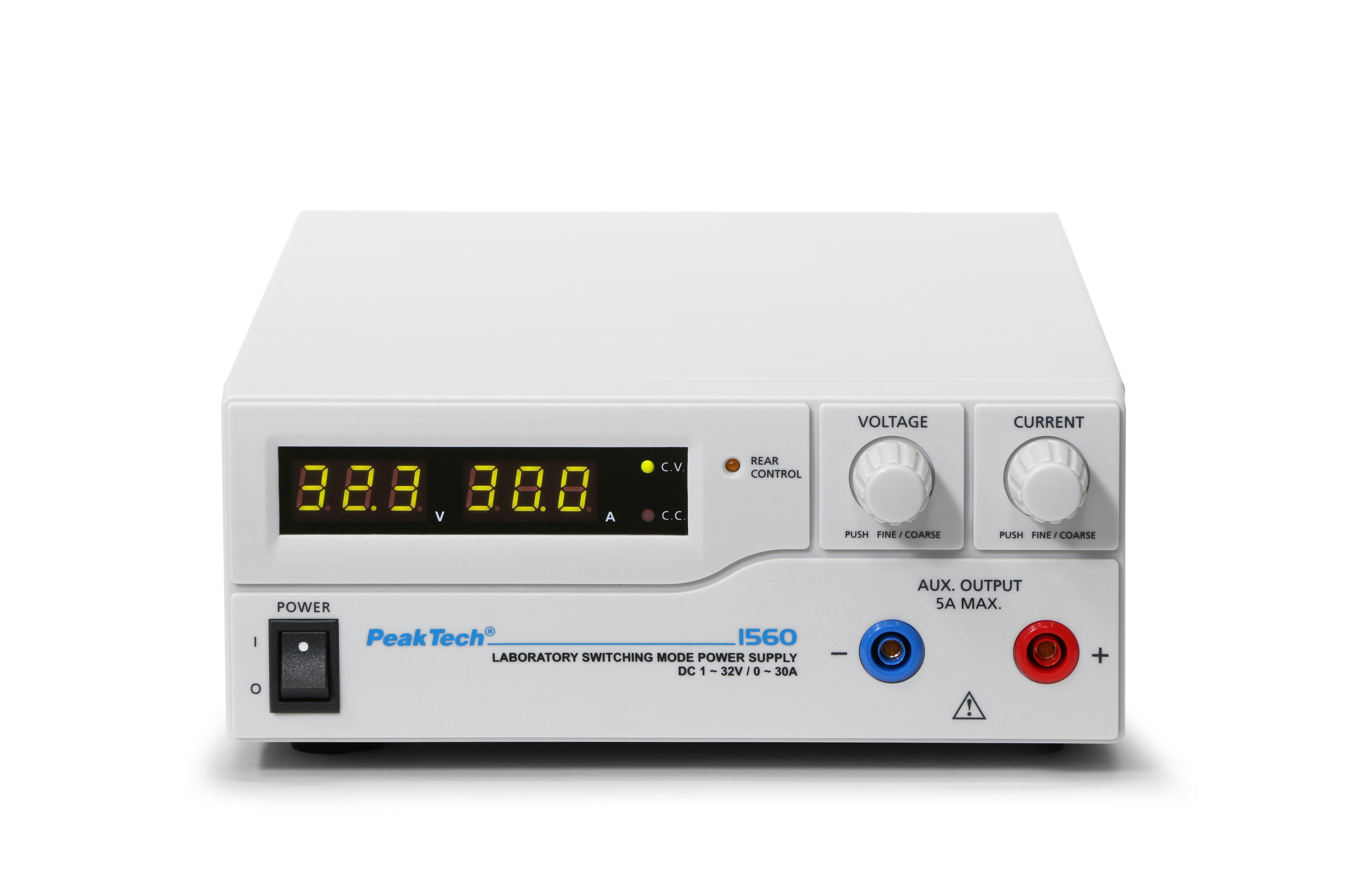 PeakTech Labornetzteil 1-32V / 0-30A DC – Labornetzgerät Labor-Netzteil