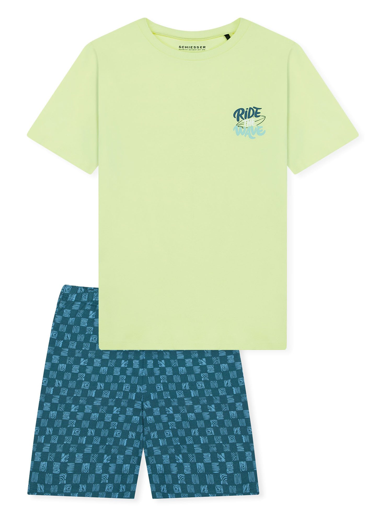 Schiesser Pyjama Nightwear (2 tlg) Schlafanzug, Pyjama Set, Nachtwäsche
