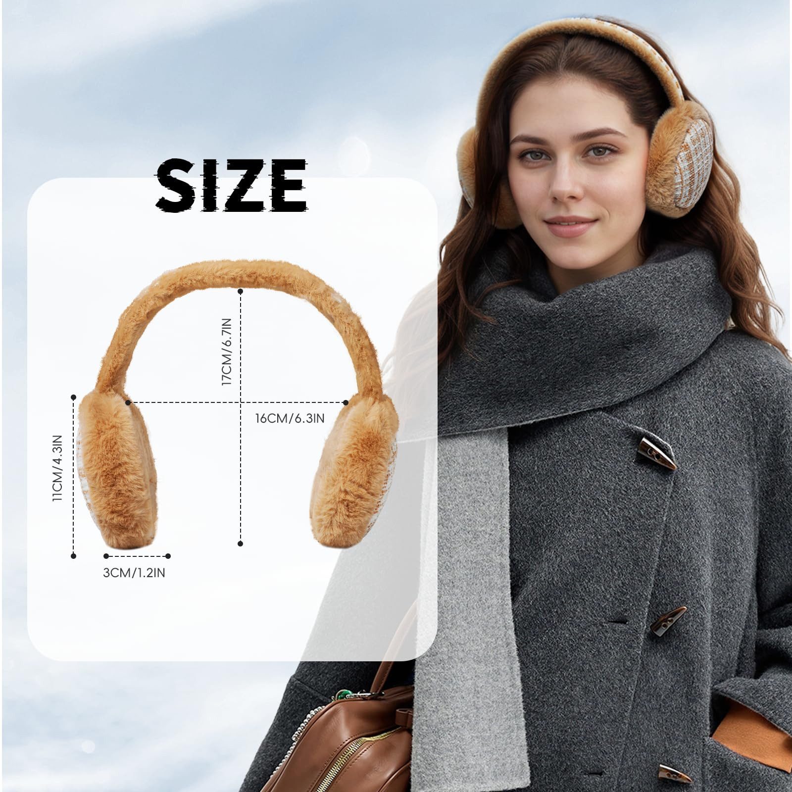 Cachito Ohrenwärmer Winter Ohrenwärmer Damen Ohrenschützer Plush Earmuffs Ear Warmer Für Damen Frauen