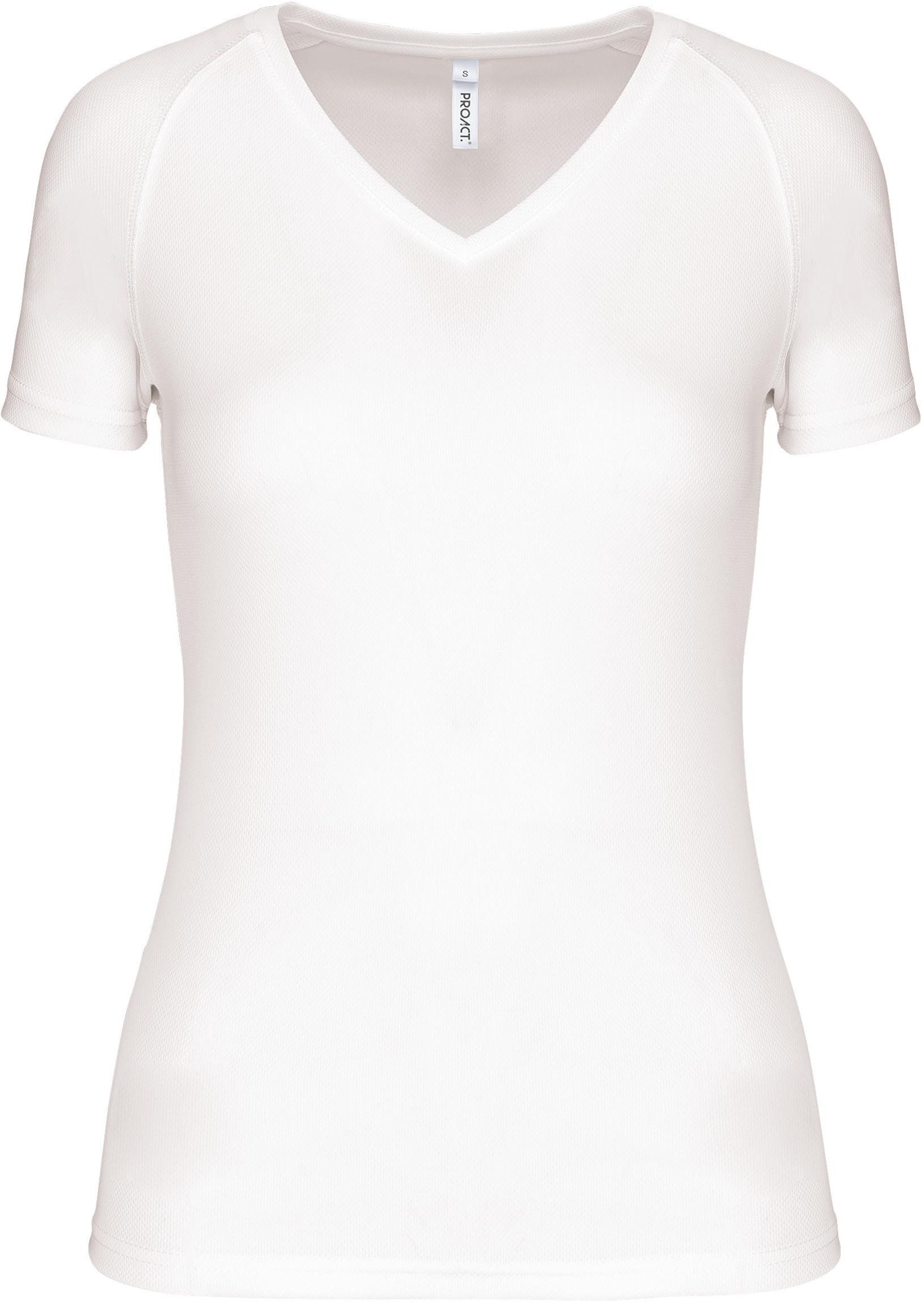 Proact Trainingsshirt Damen Kurzarm-Sportshirt mit V-Ausschnitt günstig online kaufen