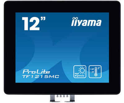 Iiyama 31cm (12,1) TF1215MC-B1 4:3 M-Touch HDMI+DP+V TFT-Monitor (1024 x 768 px, 25 ms Reaktionszeit, IPS, Touchscreen, HDCP)