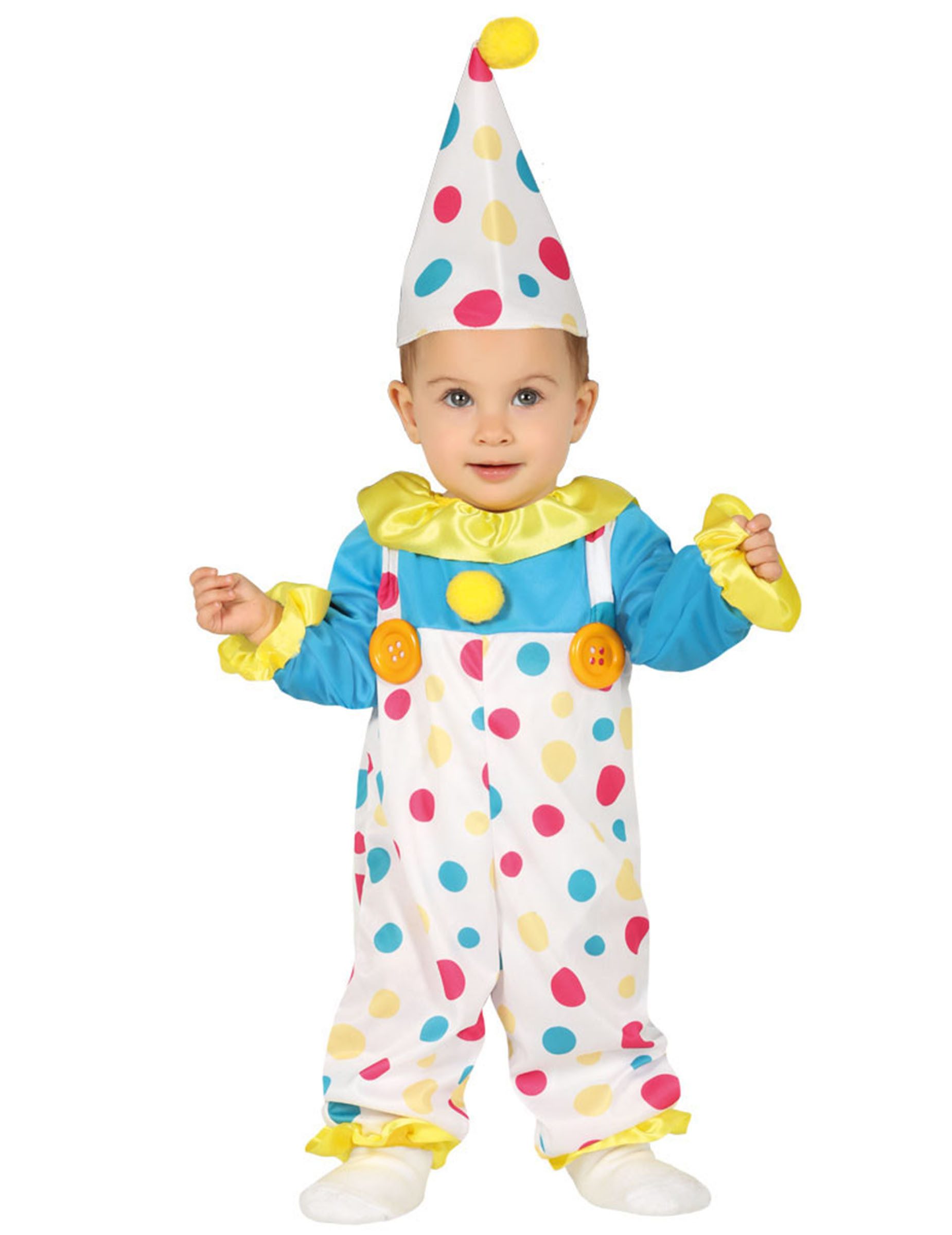 Fiestas Guirca Kostüm Babykostüm Clown bunt