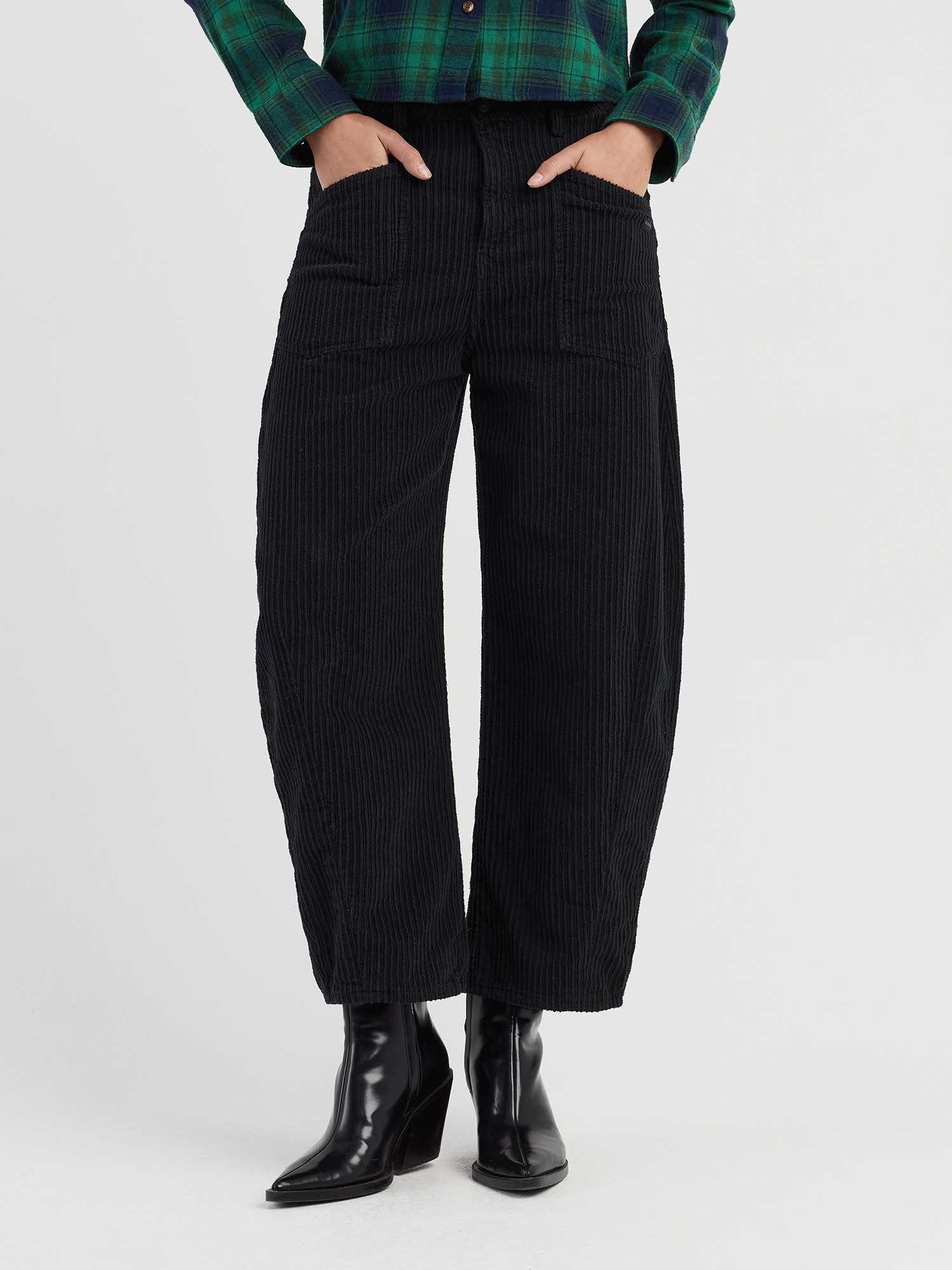 GANG Cordhose 94ODINA im O-Shape, verkürzte Beinlänge