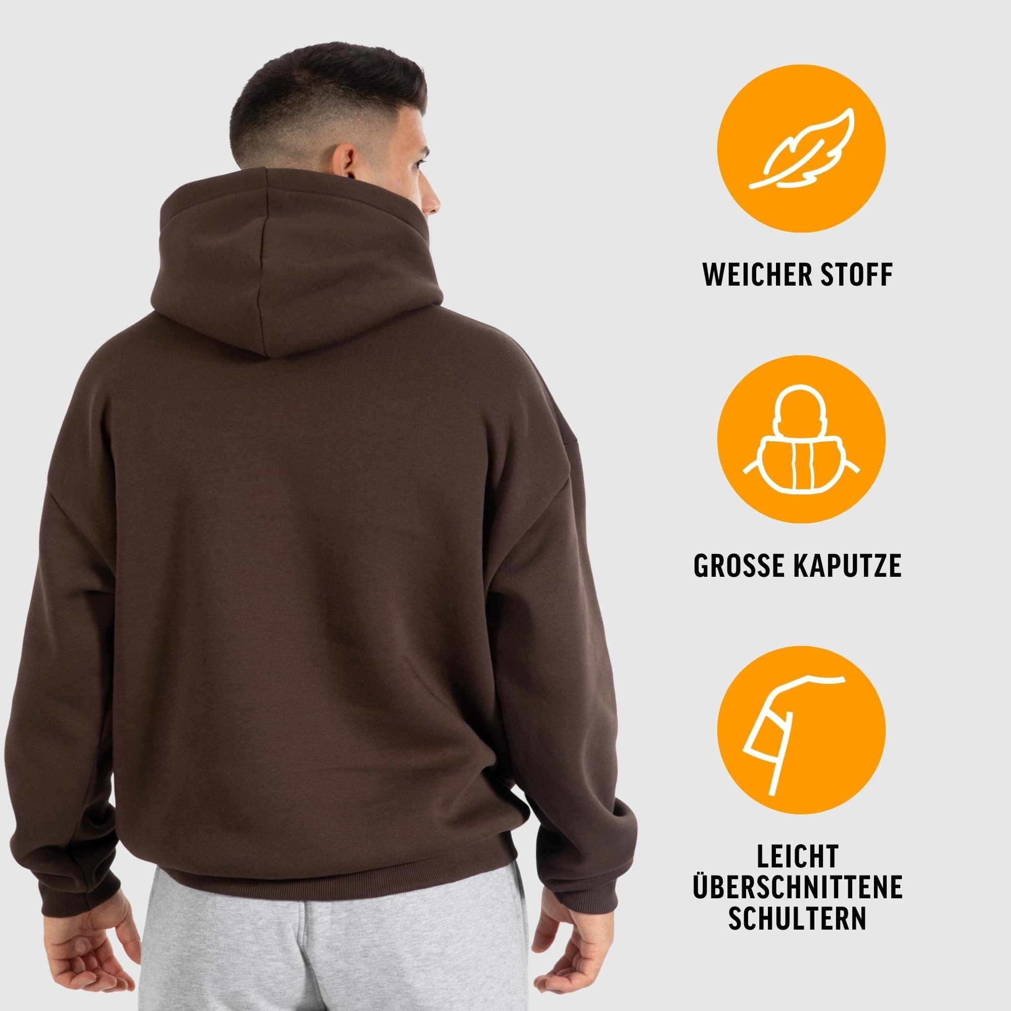 Smilodox Hoodie Dawson, Hochwertiger Kapuzenpullover im Oversize Fit, Sweat günstig online kaufen