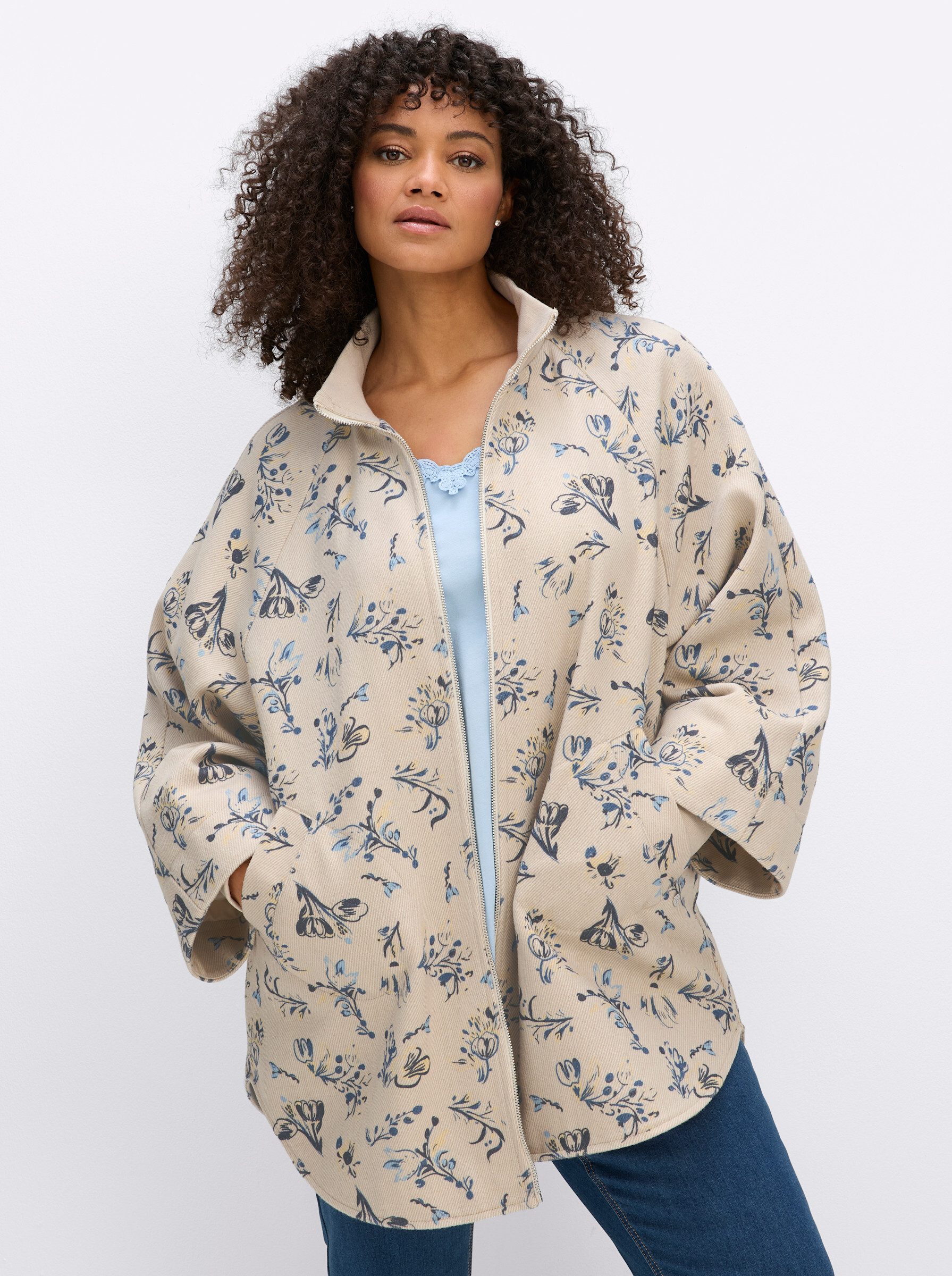 Sheego Allwetterjacke Cape 3/4-Arm