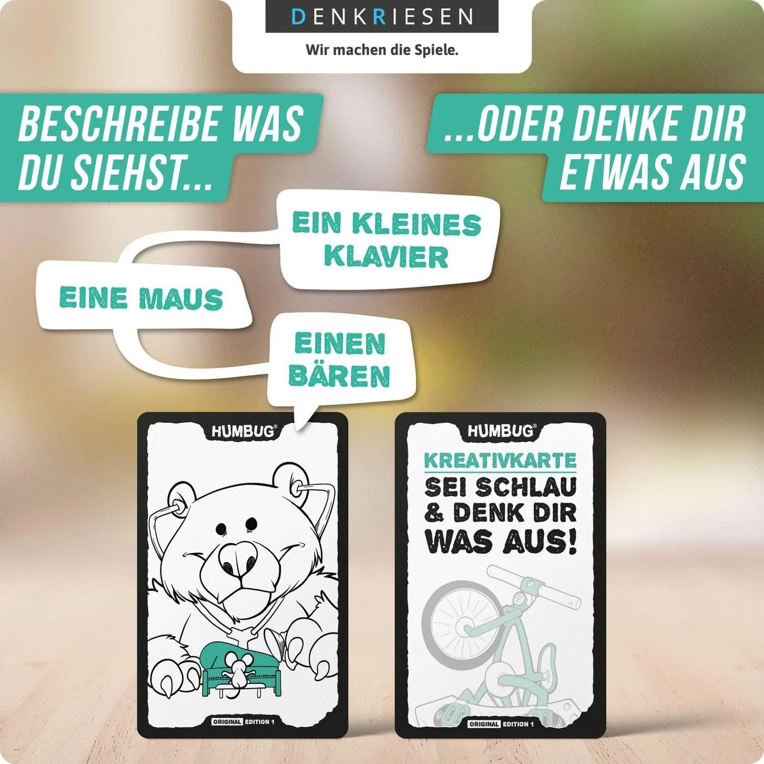Denkriesen Spiel DENKRIESEN - HUMBUG® Original Edition Nr. 1 - Das zweifelhafte...