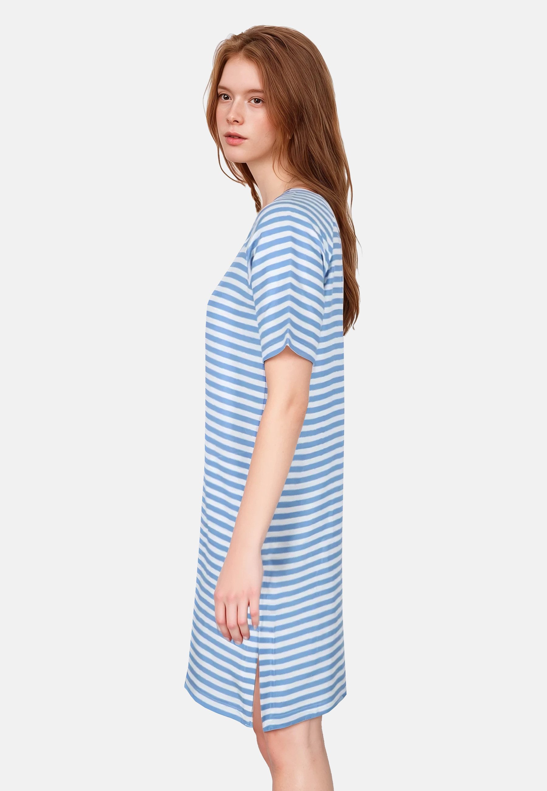 salzhaut Midikleid UPHEBEN - STRIPES Damen Regular Fit salzhaut – nordisch frisch, lässig und frech für jeden Tag! – Bild 4 von 5