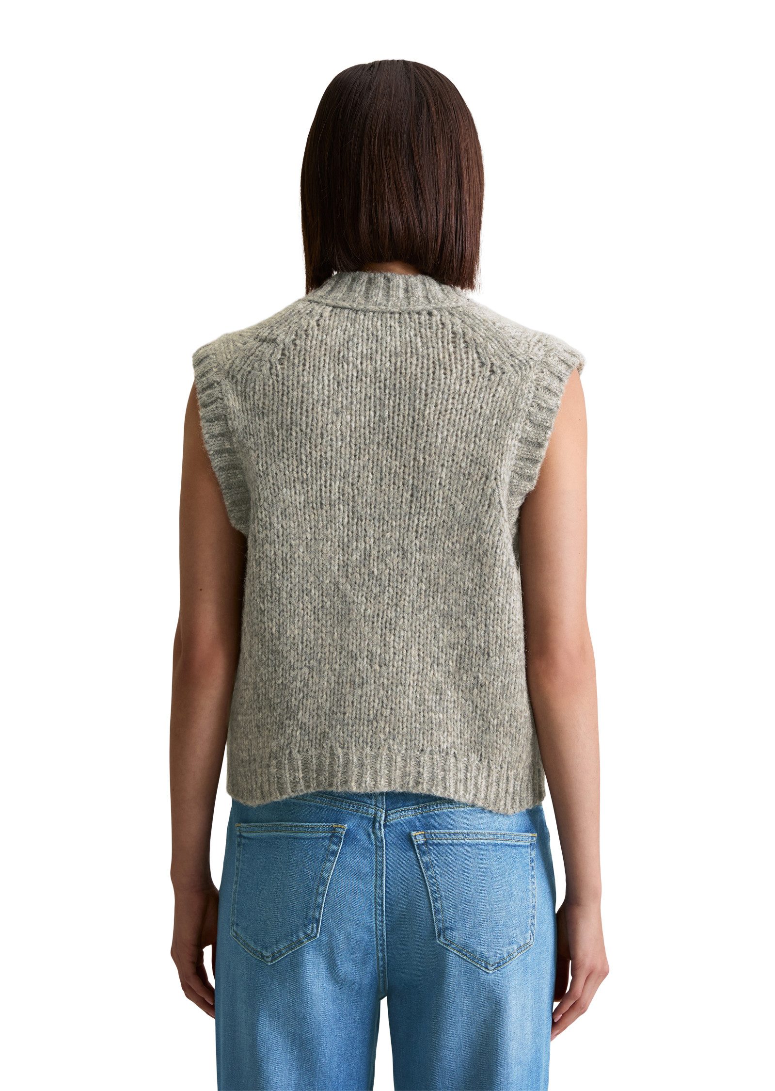 Marc O'Polo DENIM Strickweste cropped aus günstig online kaufen