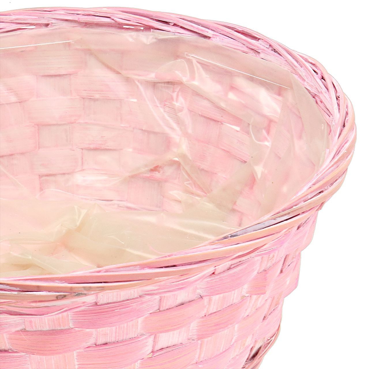 Florists Products Dekokorb Spankorb Set rund Lila/Weiß/Rosa - Dekorative Körbchen für, 6 Stück