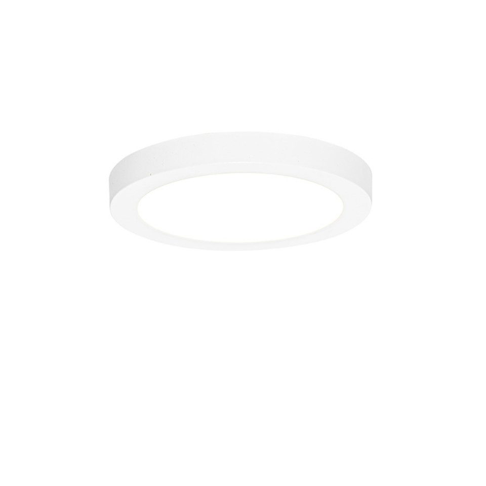 Qazqa LED Einbaustrahler Trans, LED fest integriert, Extra-Warmweiß, QAZQA Downlight, integrated, Weiß, Kunststoff, Modern