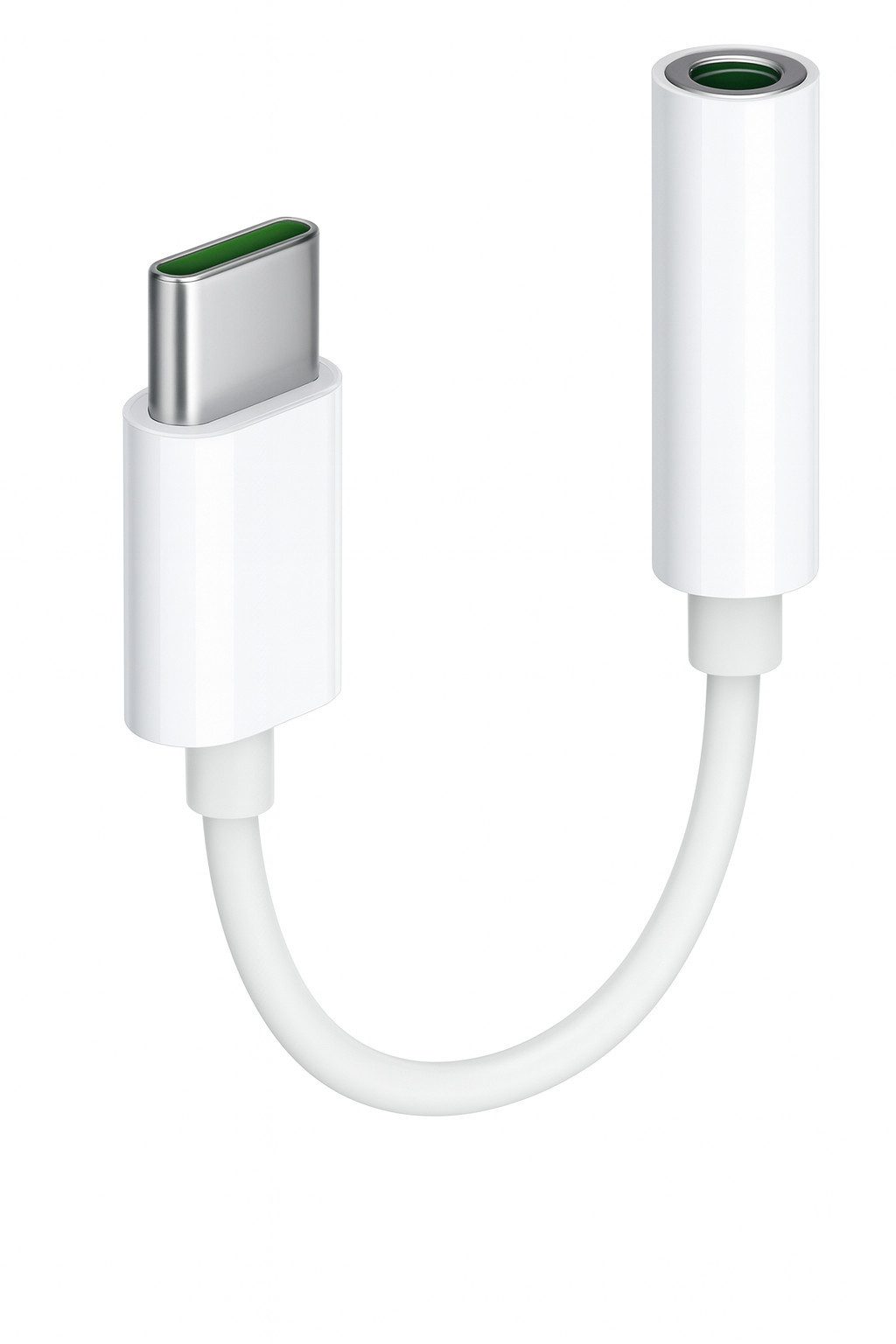Alpha Electronics Aux Adapter Smartphone-Adapter USB-C zu 3,5-mm-Klinke, 10 cm, für Samsung, Huawei, Xiaomi, Kopfhörer Weiß Audio-Kabel