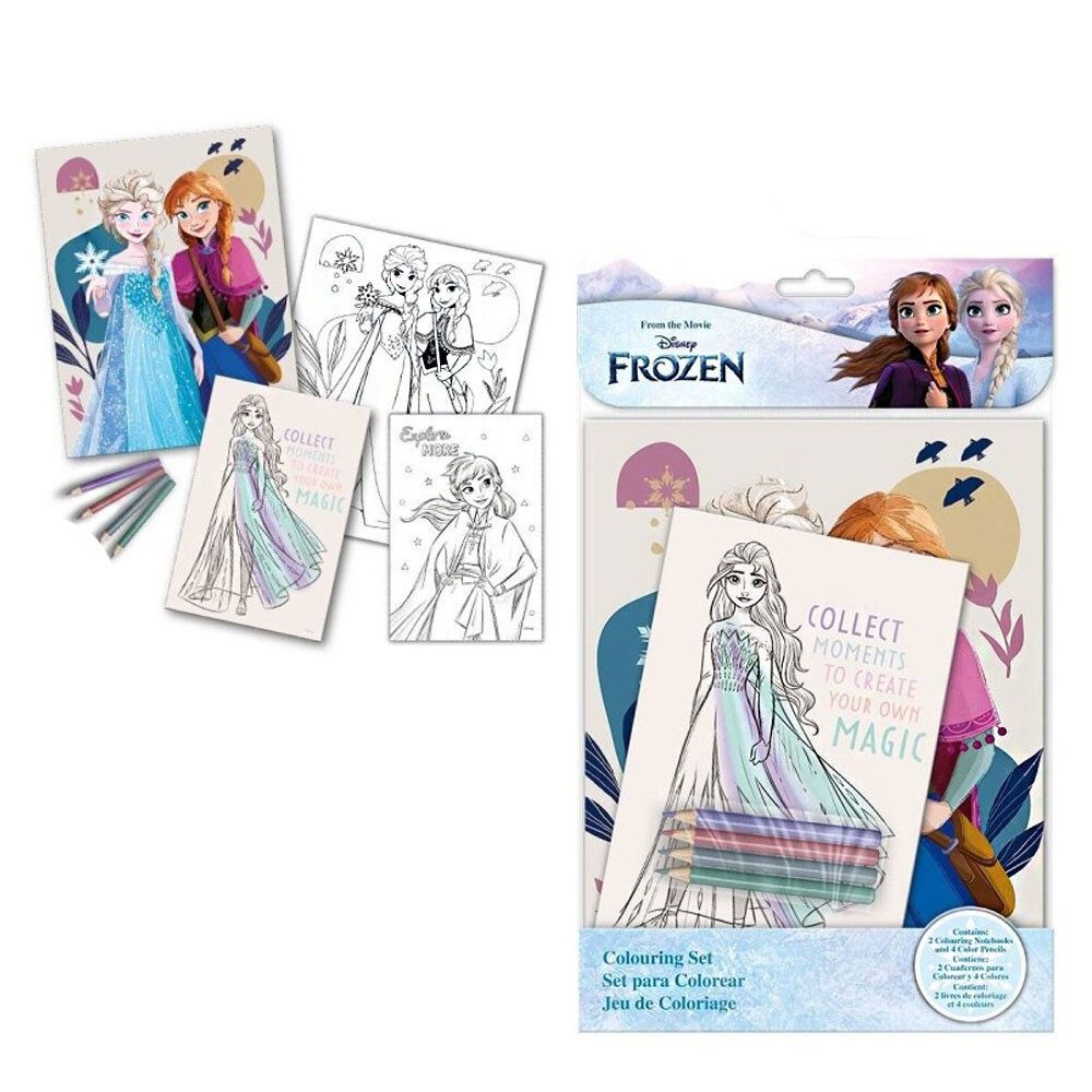 Kids Euroswan Malbuch Disney Frozen Färbeset + Notizbuch