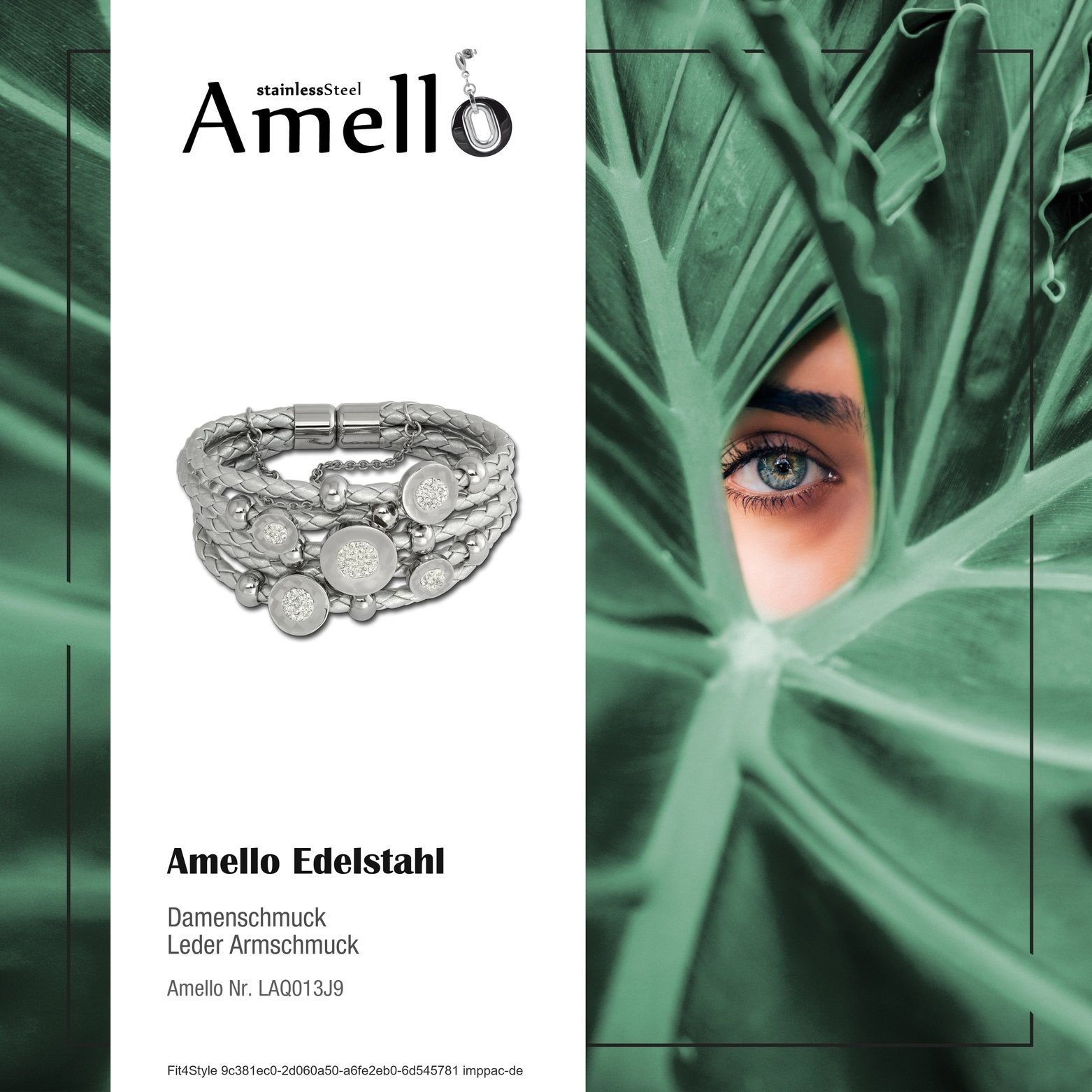 Amello Edelstahlarmband Amello Zirkonia Kreise Armband günstig online kaufen
