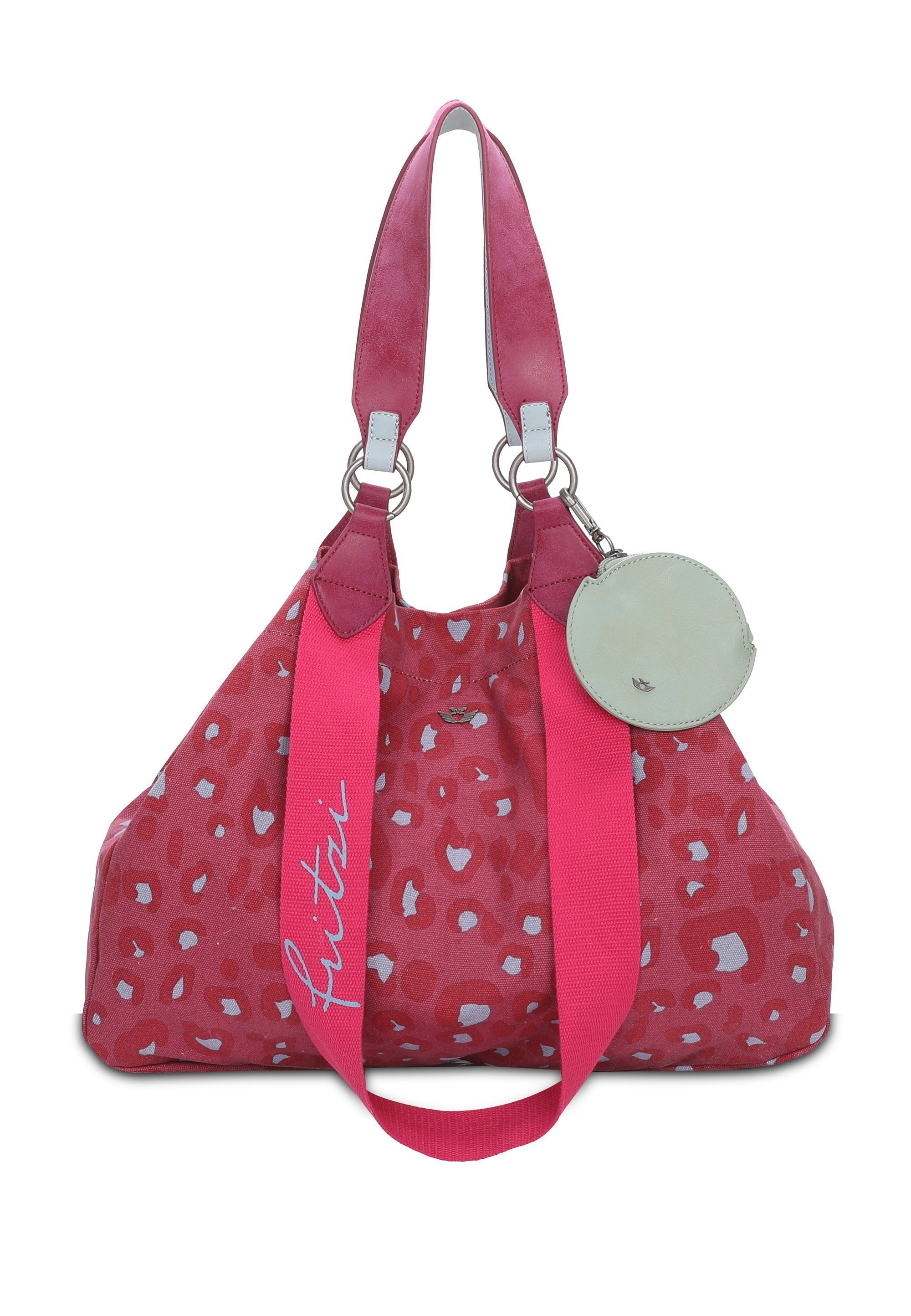 Fritzi aus Preußen Schultertasche Izzy Medium, mit abnehmbarer, kleinen runden Tasche rosa