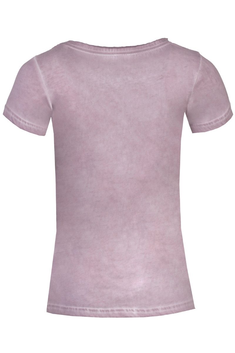 MarJo Trachtenshirt Trachtenshirt Damen - JUTTA - flieder, schnee