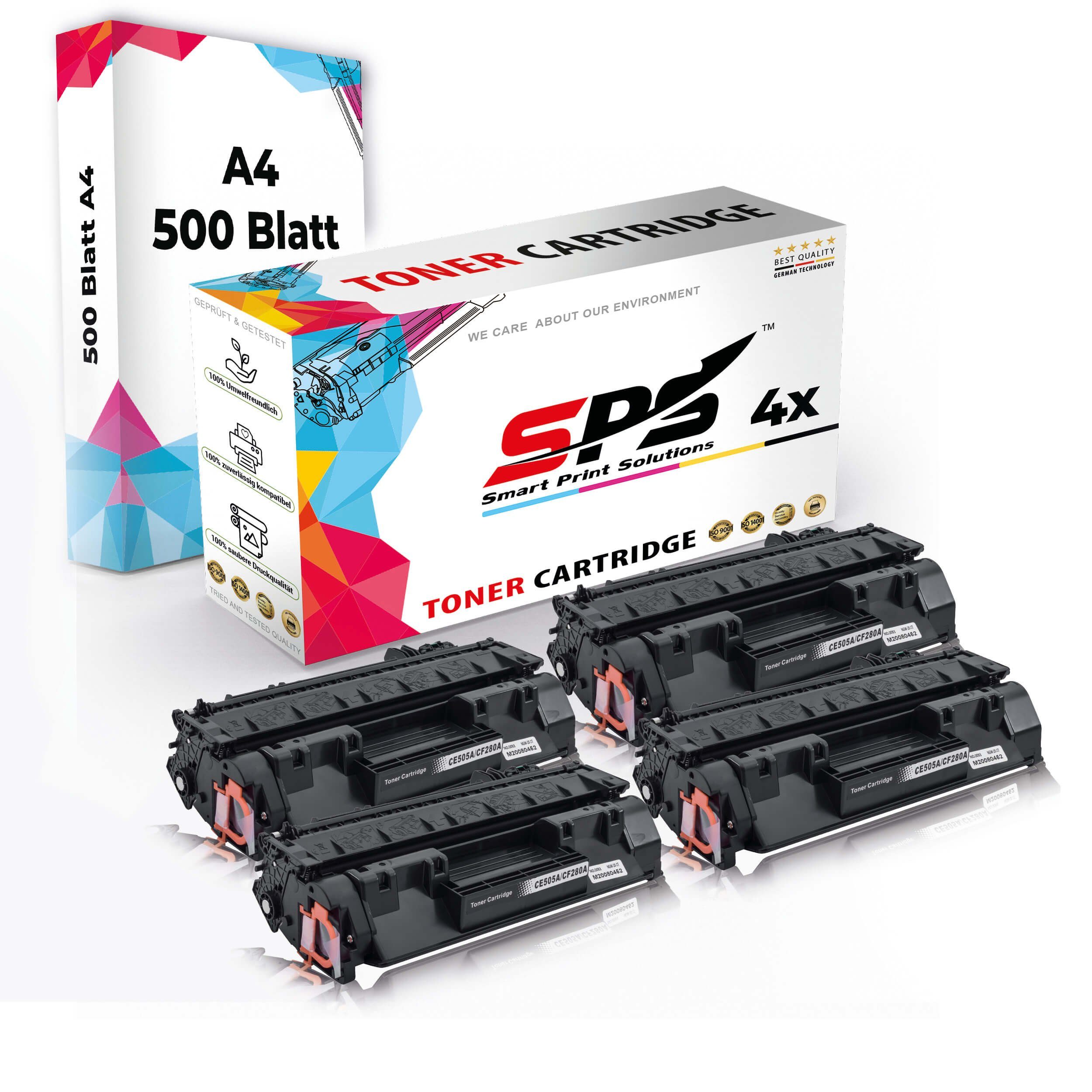 Druckerpapier A4 Kompatibel, Druckerpapier) 4x A4 Set SPS (4er 4x Toner,1x Pack, Tonerkartusche Multipack +