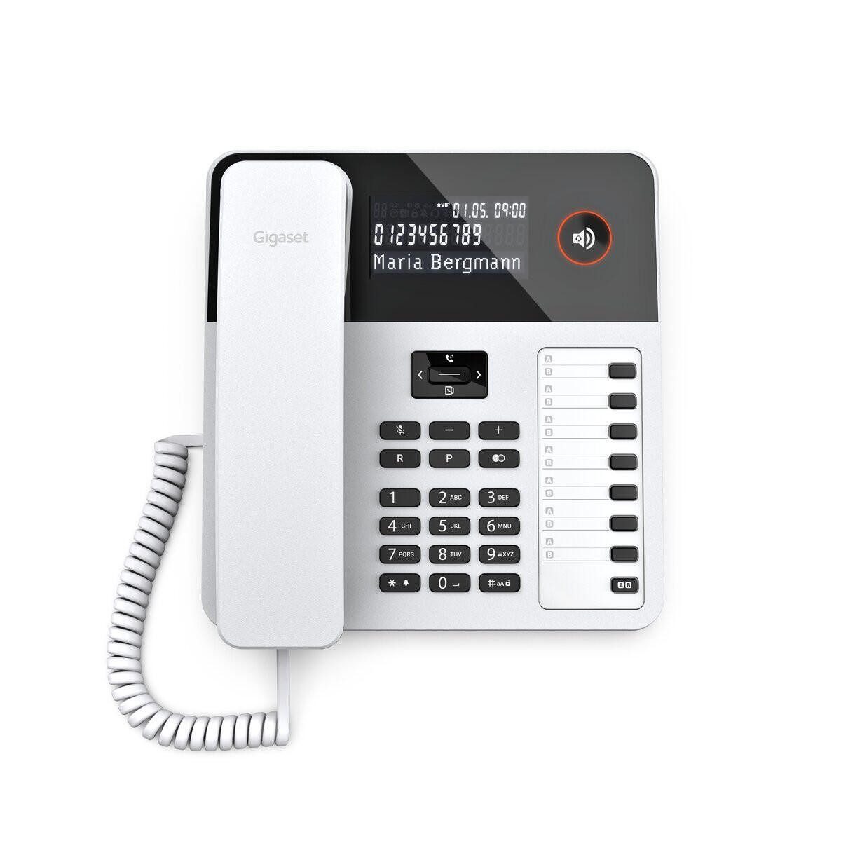 Gigaset Gigaset DESK 600 Weiß Kabelgebundenes Telefon