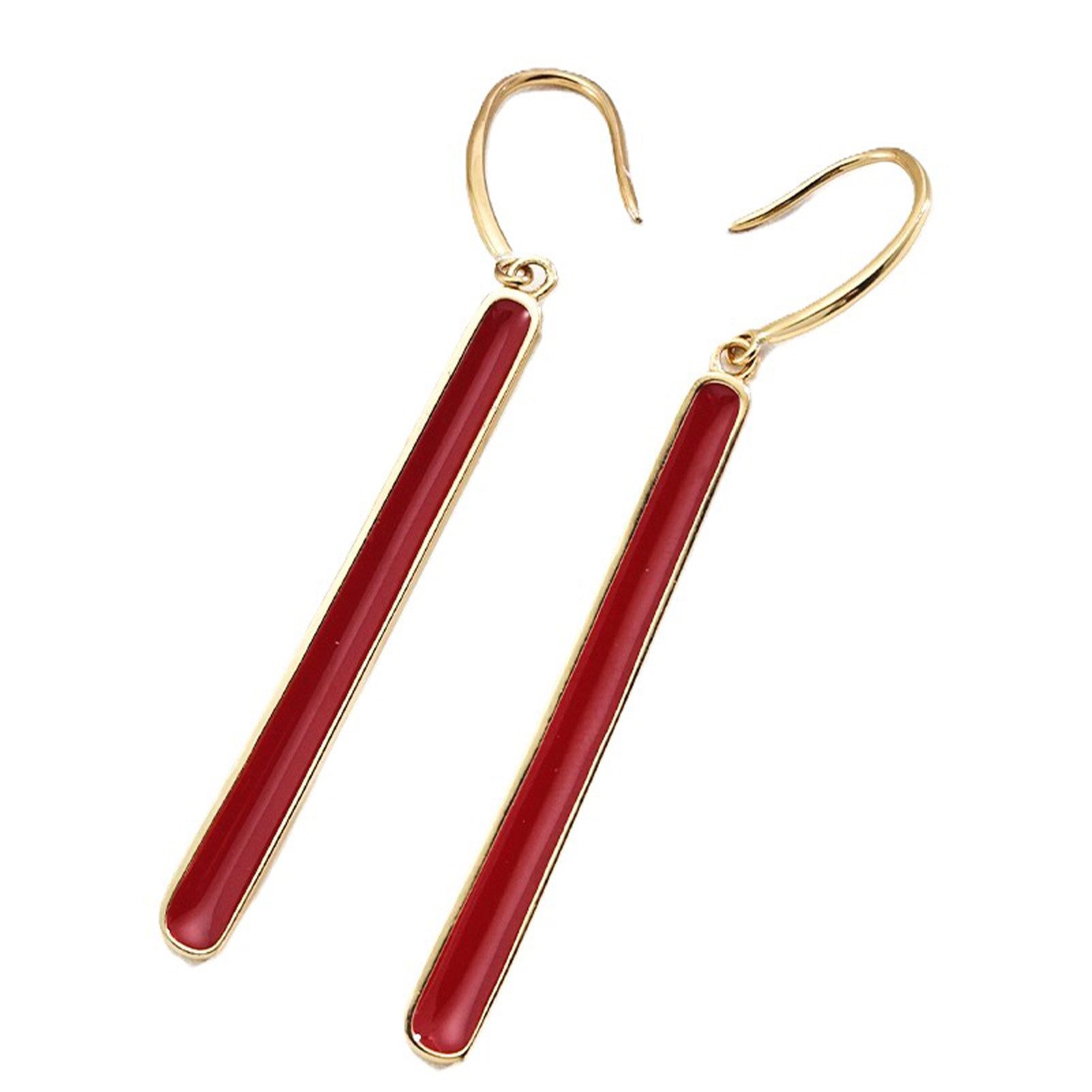 Paar Ohrhaken ohrringe silber 925,ohrringe rot,ohrringe damen,18k ohrringe vergoldet