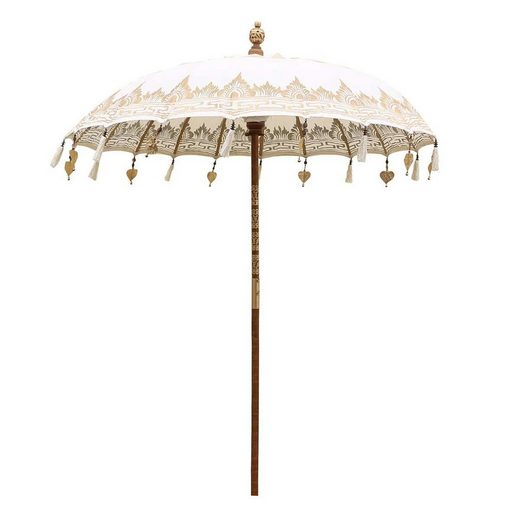 Oriental Galerie Sonnenschirm »XXL BaliSonnenschirm 220 Ø cm Creme