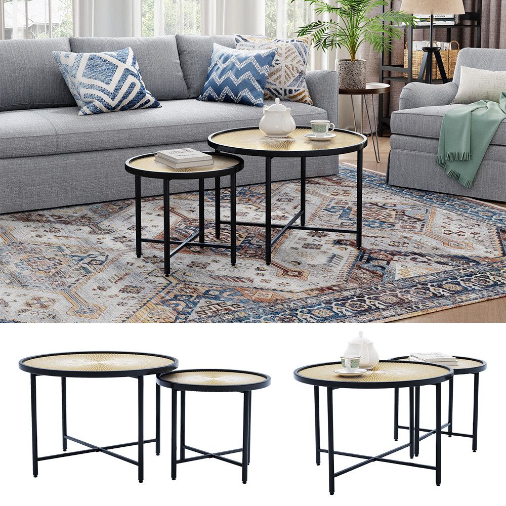 Vicco Couchtisch Winnipeg, Holz/Schwarz, 62 x günstig online kaufen