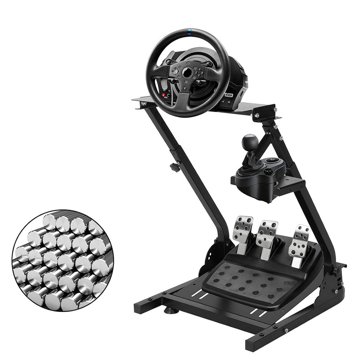 GarveeMore Motorhalterung Lenkradständer für Logitech G25/G27/G29/G920 - Höhe verstellbar