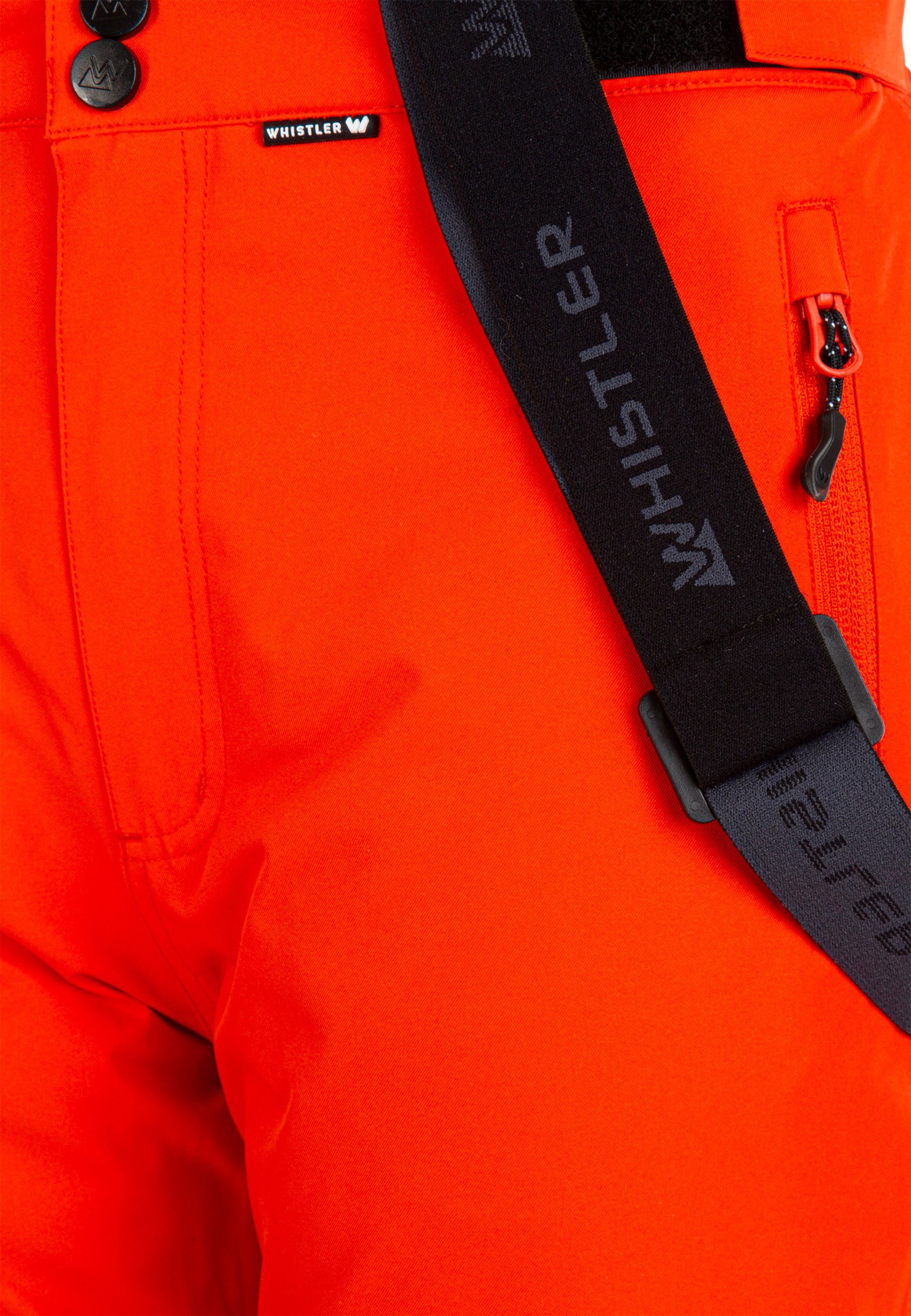 WHISTLER Skihose wasserdichter und wind- Fairfax rot-orange mit Funktionsmembran