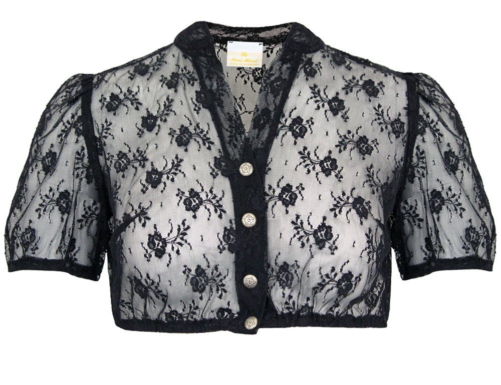 Pierre Marcel Die Bluse Dirndlbluse Transparente Damen Spitzen Bluse "Haile günstig online kaufen