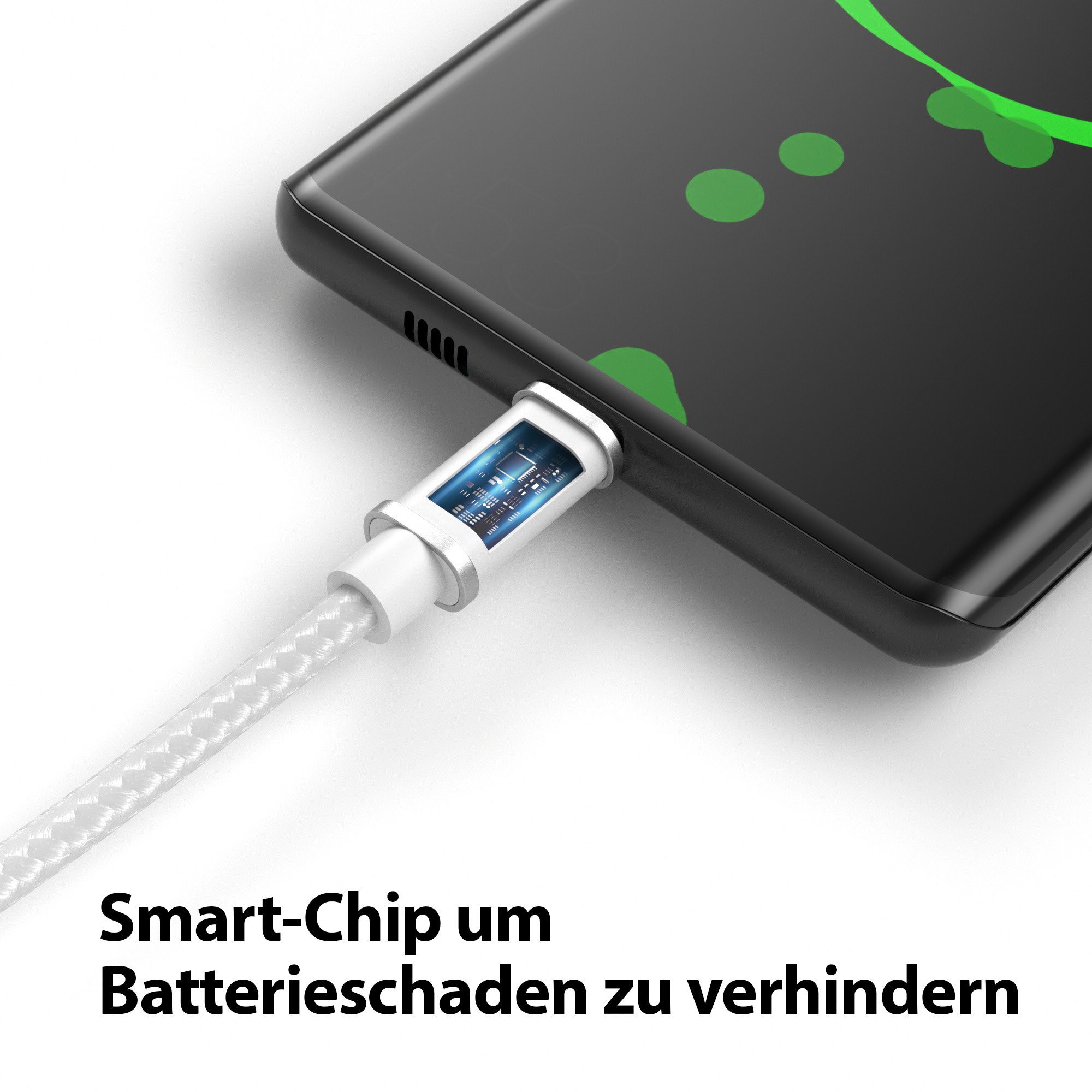 JAMEGA Micro USB Kabel Ladekabel Daten für Tablet Samsung Huawei PS4 XBOX LG USB-Kabel, USB, Micro USB, (300 cm) – Bild 5 von 5