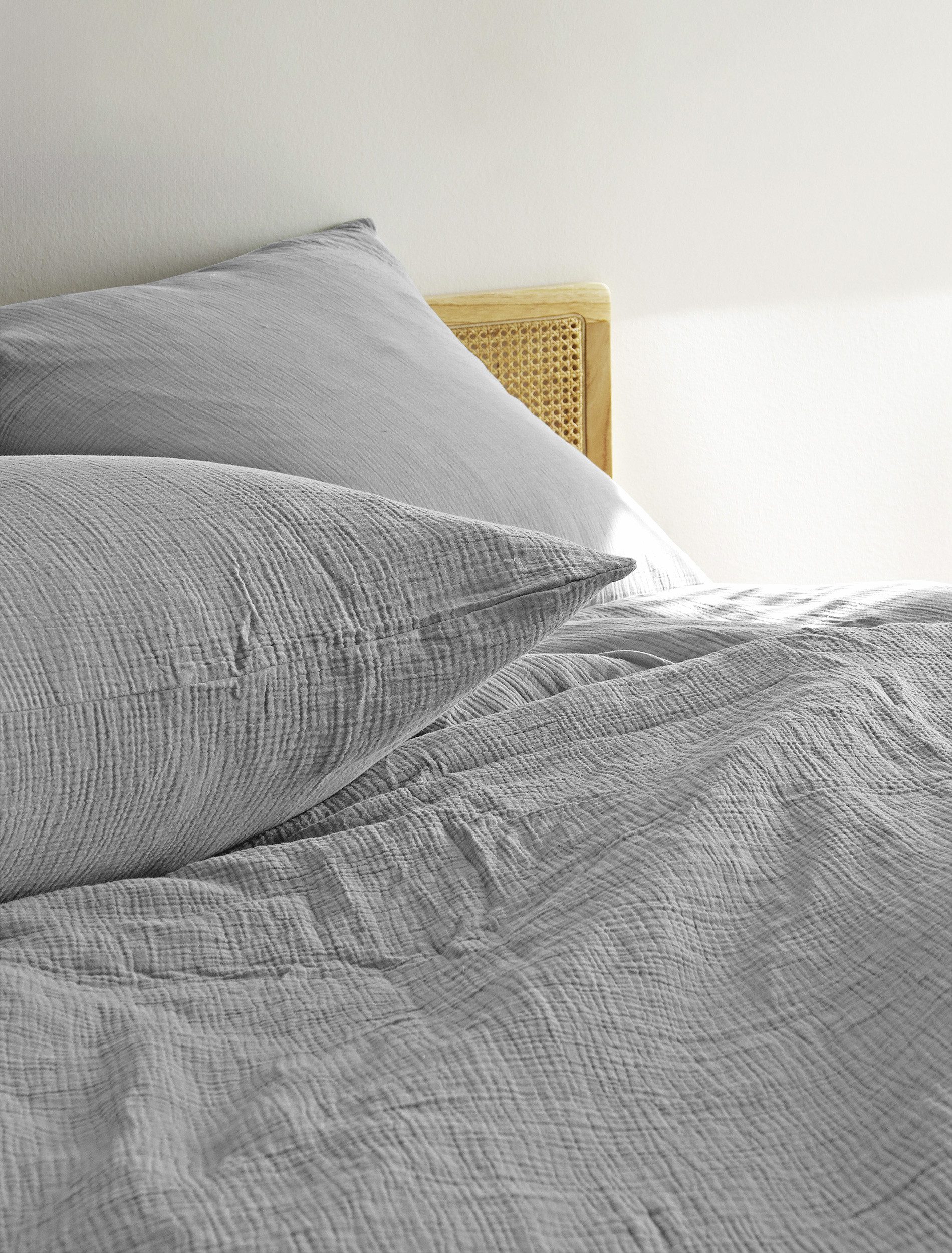 BIERBAUM Bettwäsche 4129, Musselin, 2 teilig, Musselin, 100 % Baumwolle, pflegeleicht, bügelfrei