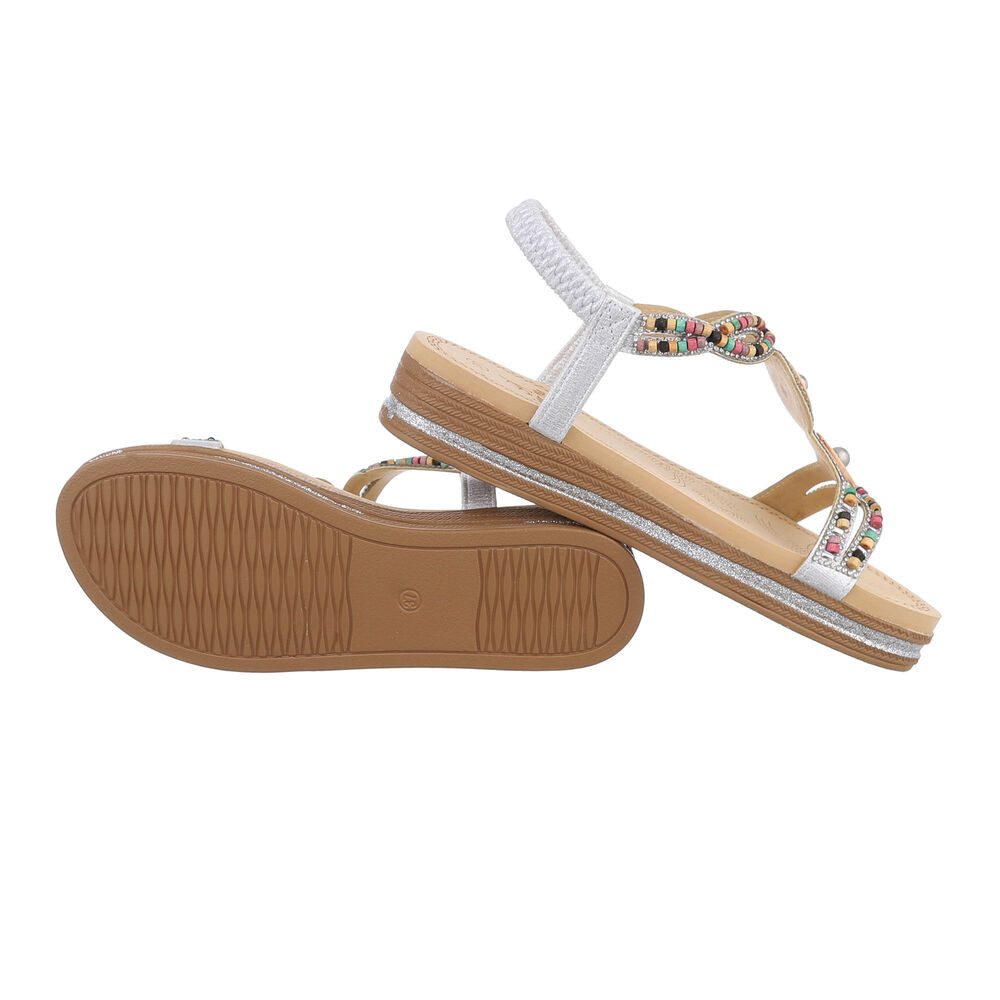 Ital-Design Damen Boho/Hippie Riemchensandalette (85960301) Keilabsatz/Wedg günstig online kaufen