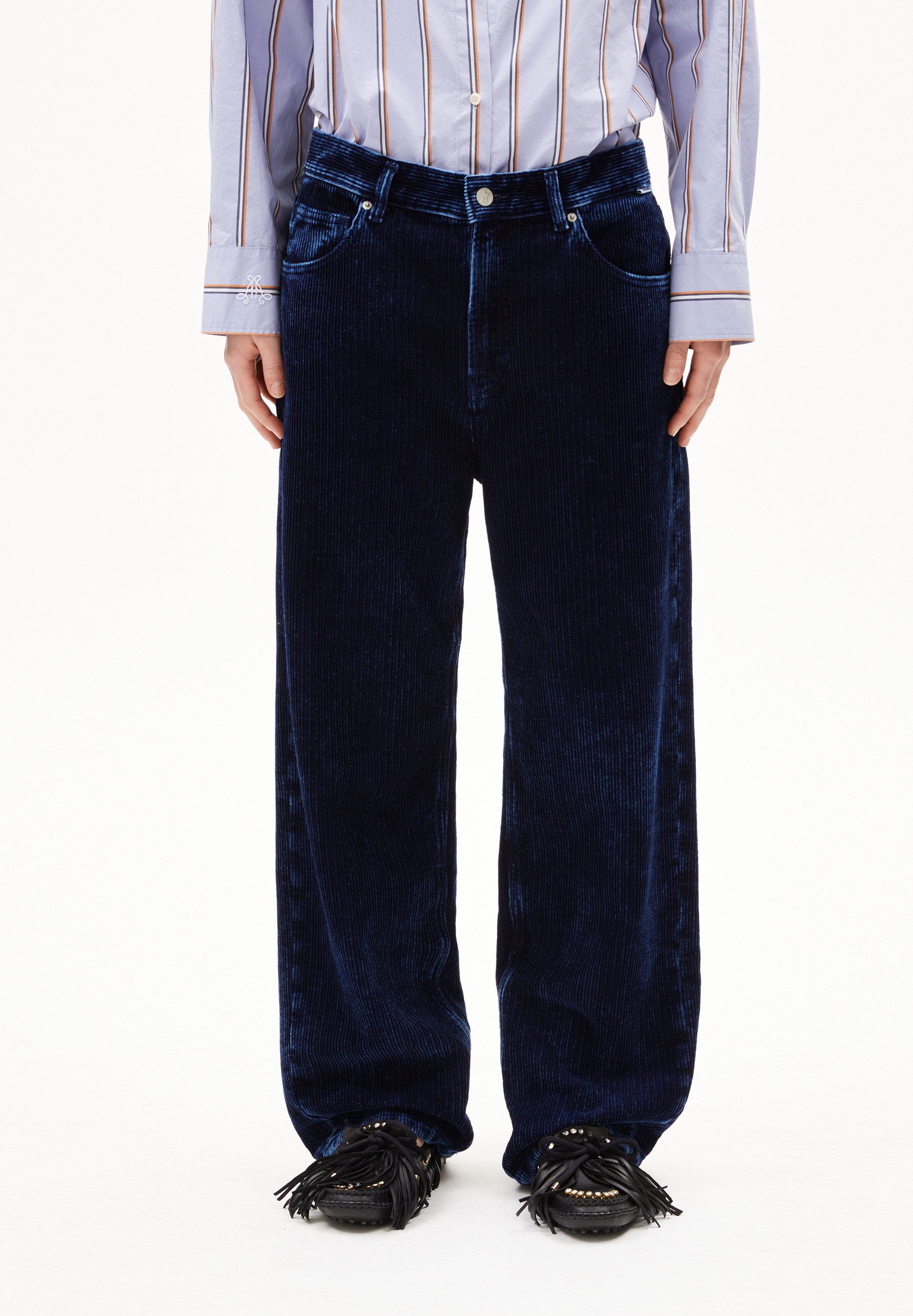 Armedangels Stoffhose HAAYI INDIGO CORD Webhose günstig online kaufen