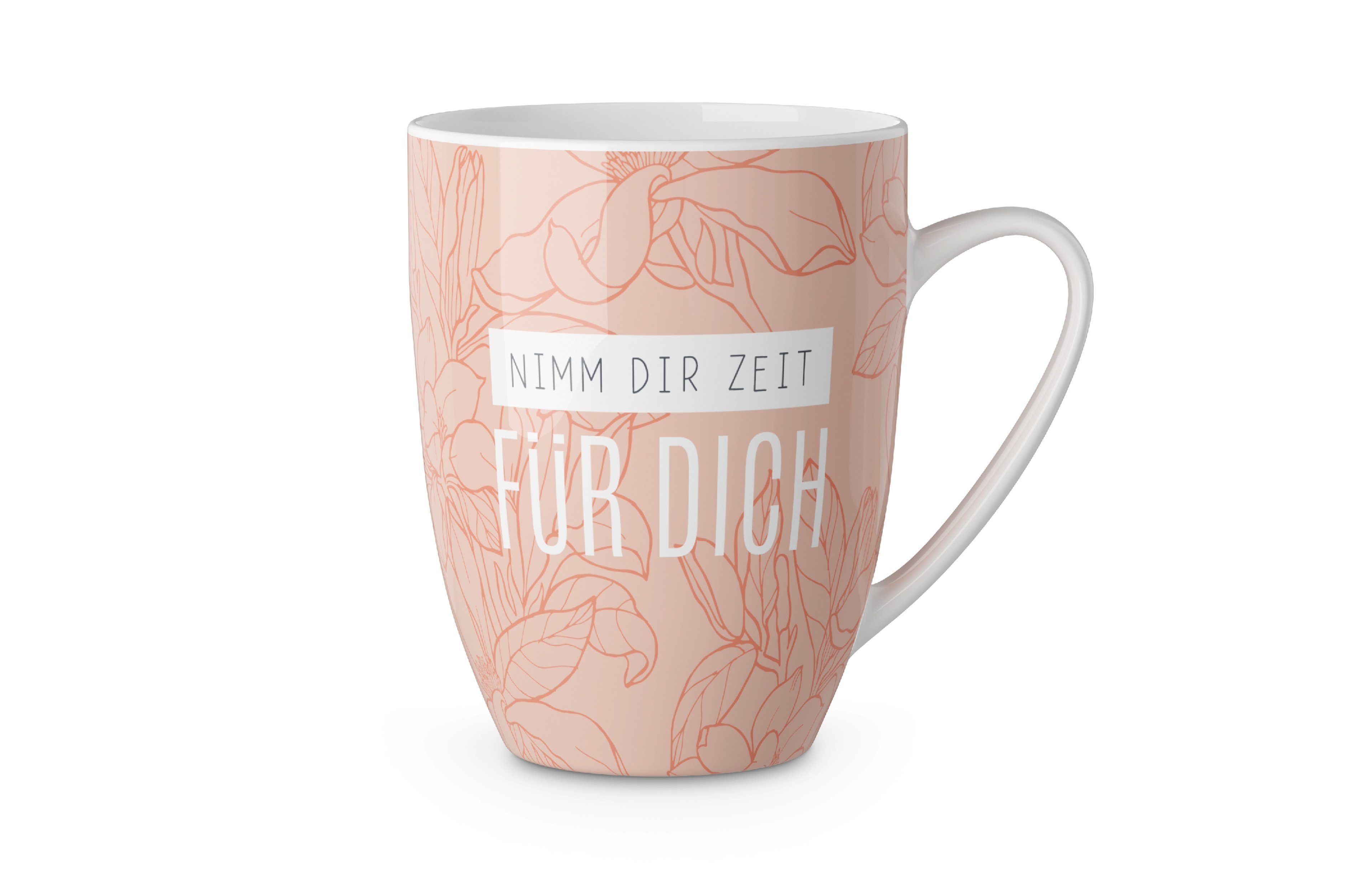 La Vida Tasse Kaffeetasse Kaffeebecher Tee Tasse Becher für dich 250ml la vida, Material: Keramik Blüte 950393