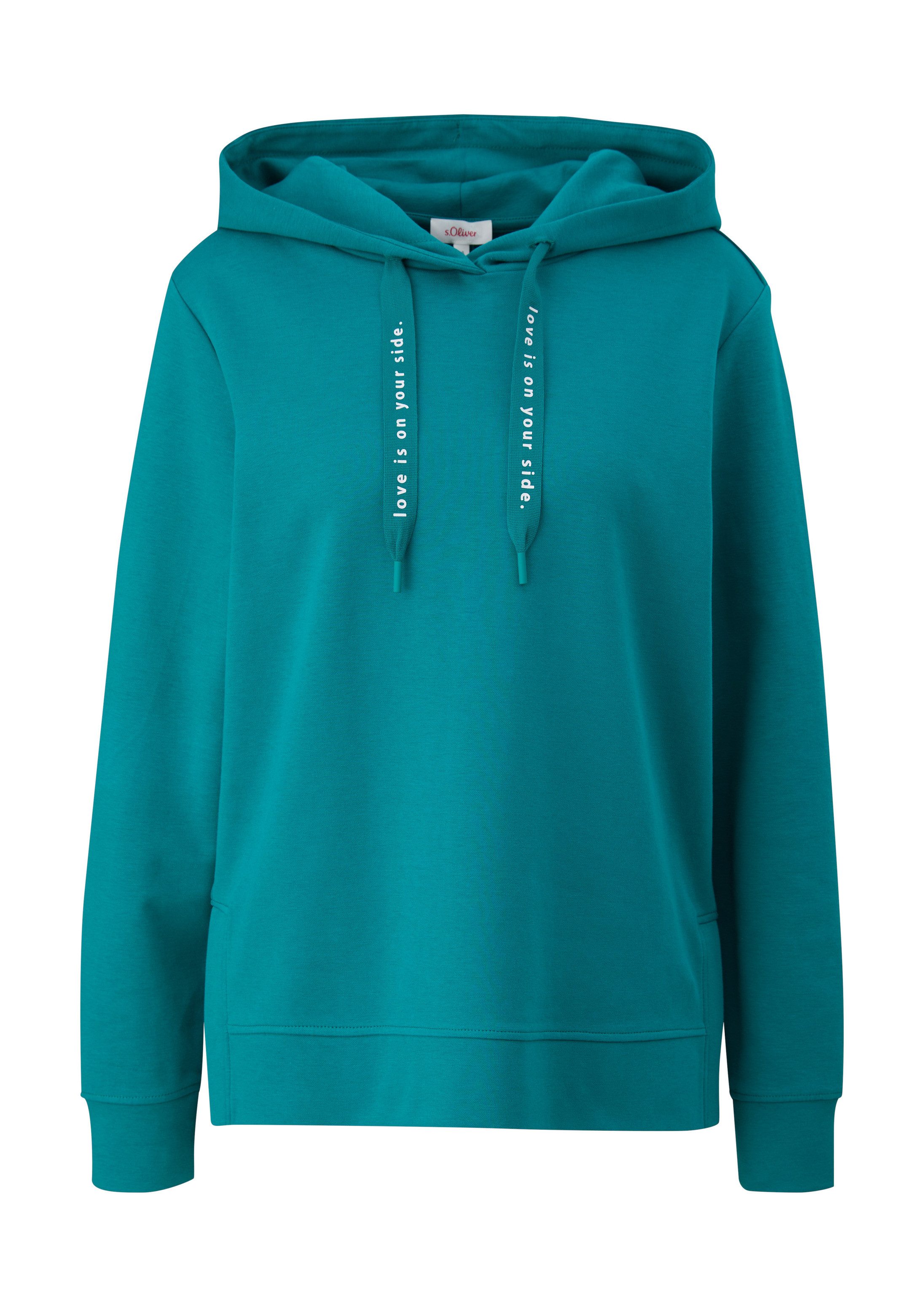 s.Oliver Sweatshirt Sweatshirt Weiches Sweatshirt mit Kapuze