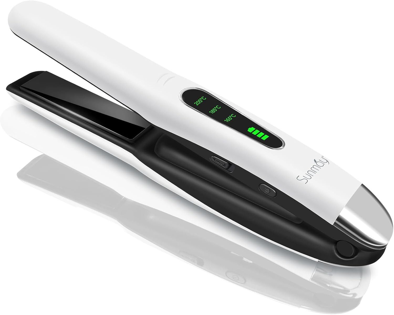 Glätteisen Kabelloser Titan Haarglätter 2in1 Locken & Glätten