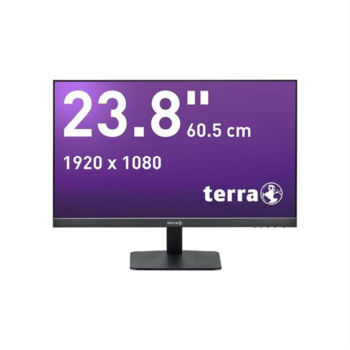 TERRA TERRA 2427W V2 black 24" Monitor HDMI, DP, USB-C LCD-Monitor (1920 x 1080 px, HD, 5 ms Reaktionszeit, HDMI, DisplayPort, Full-HD, USB-C, VESA)