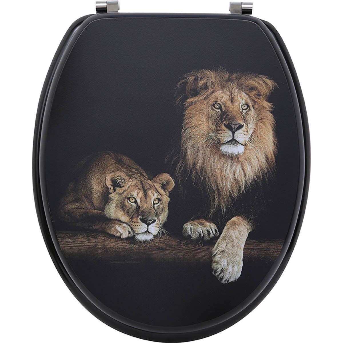 LikeKa WC-Sitz Toilettensitz mit MDF-Holzkern Toilettendeckel günstig online kaufen