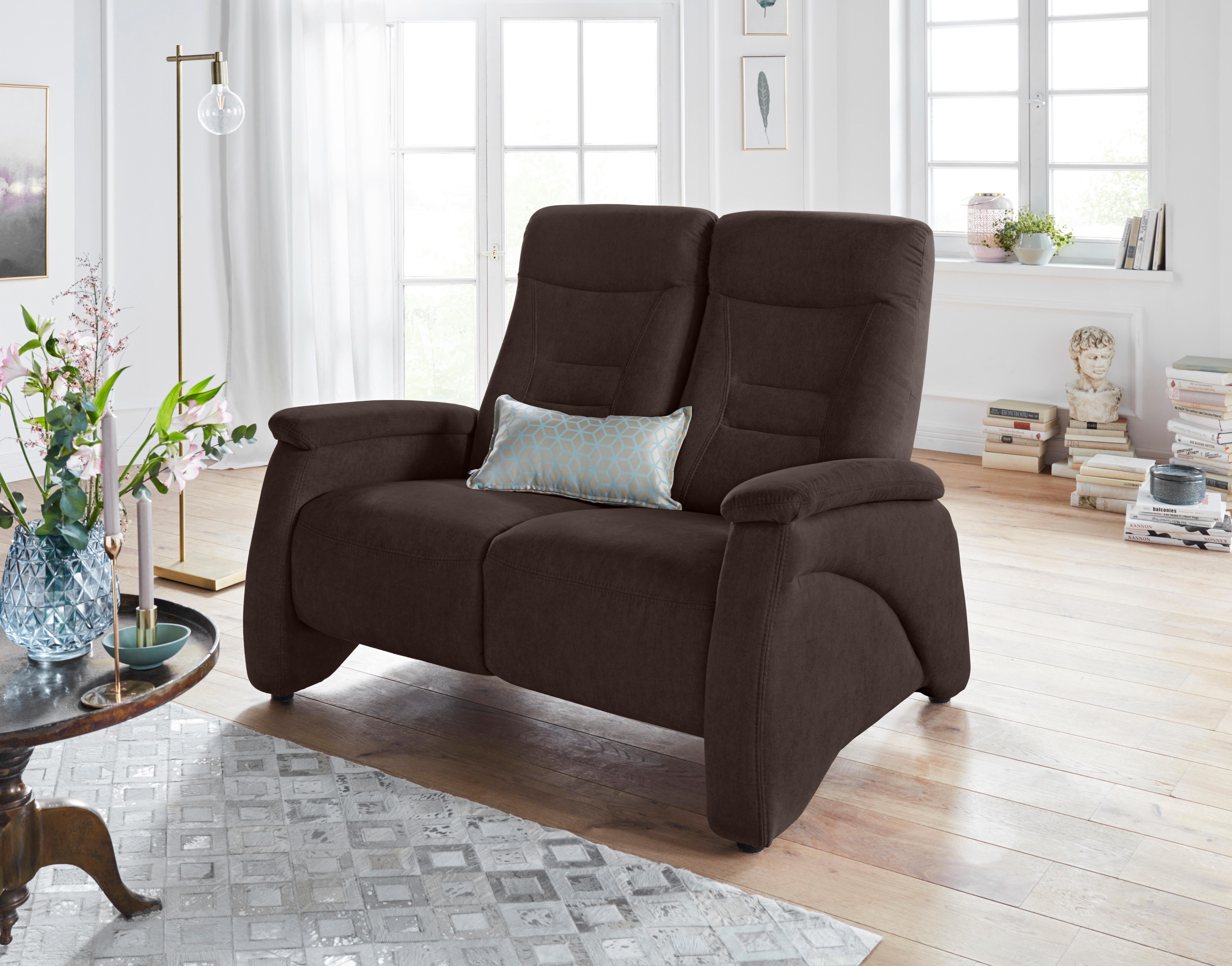 exxpo - sofa fashion 2-Sitzer Ascoli, Kinosofa mit hohem Sitzkomfort, bequeme Armlehnen, hoher Rücken, inkl. Relaxfunktion