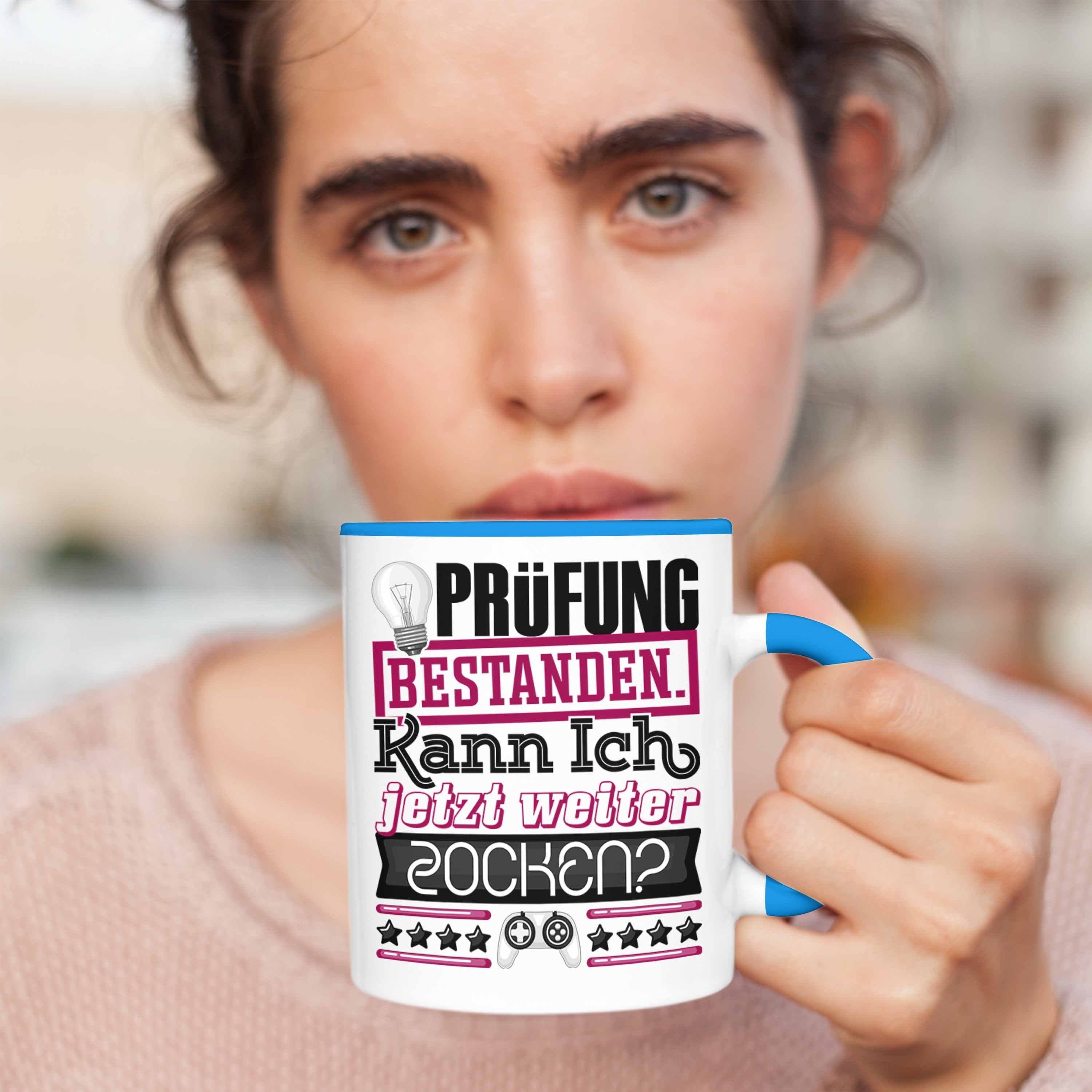 Geschenk Prüfung Tasse Master Blau Trendation Tasse Prüfung Bachelor Besta Studium Bestanden