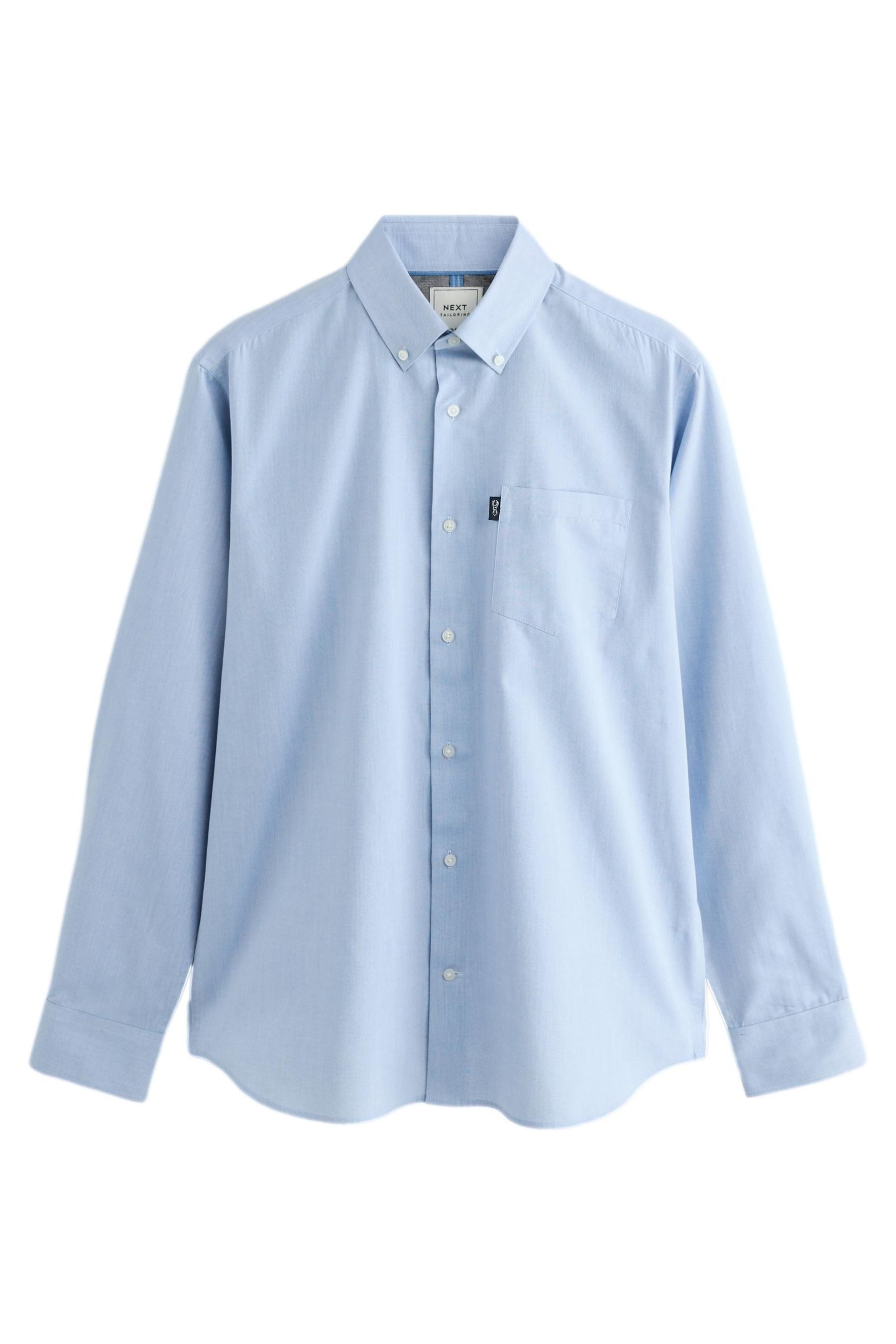Next Langarmhemd Bügelleichtes Regular Fit Button-down-Oxfordhemd (1-tlg) günstig online kaufen