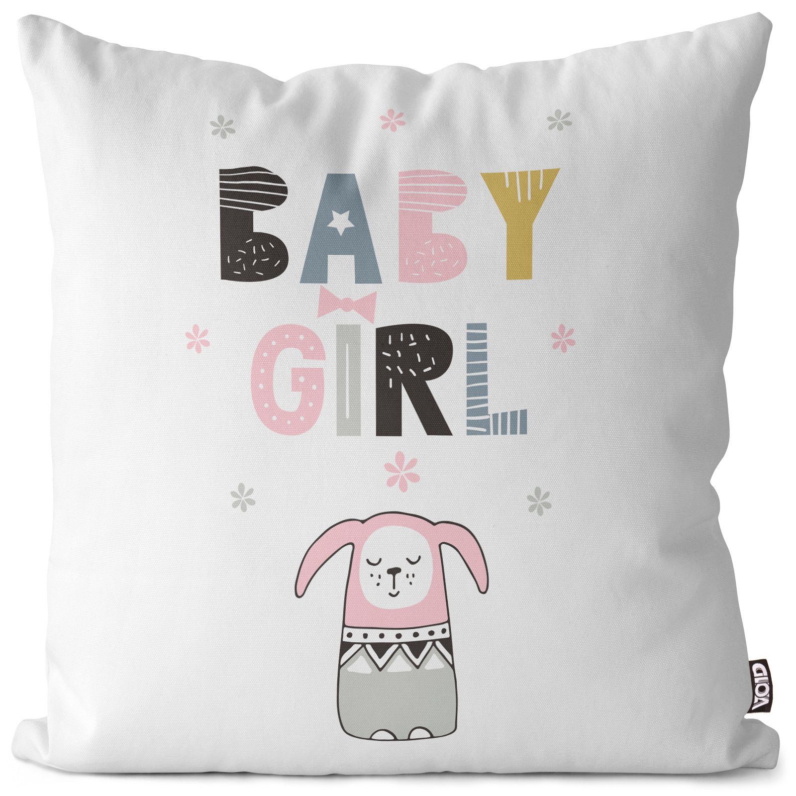 VOID Kissenbezug, (1 Stück), Tiere Kinder Kinderzimmer Skandinavien Haustiere Hase Katze Wal Schriftzug Deko Spielzeug Mädchen Baby Geschenk Zoo Hirsch Reh Pos
