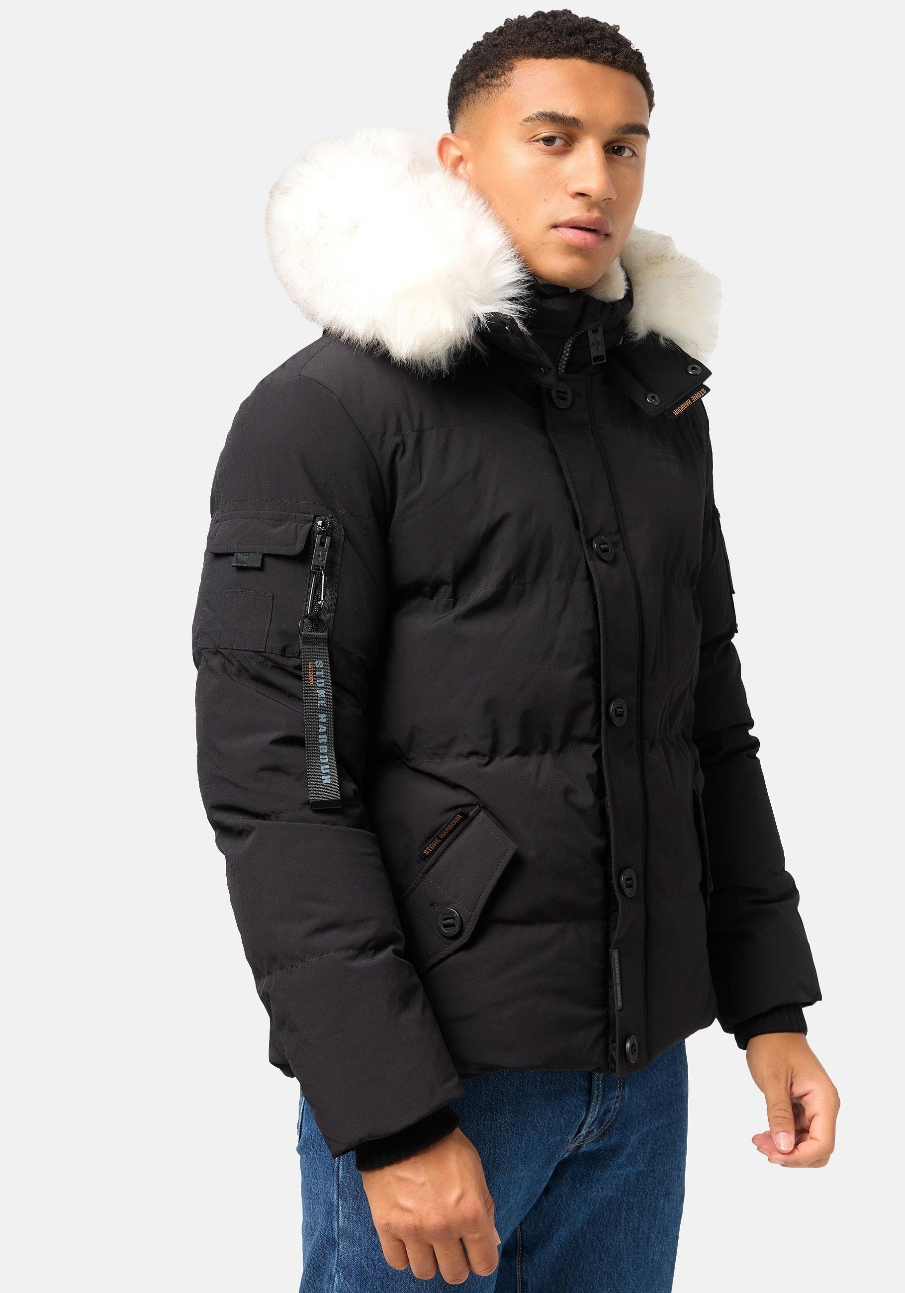 Stone Harbour Winterjacke Halvaar stylischer Winterparka mit abnehmbarer Kapuze